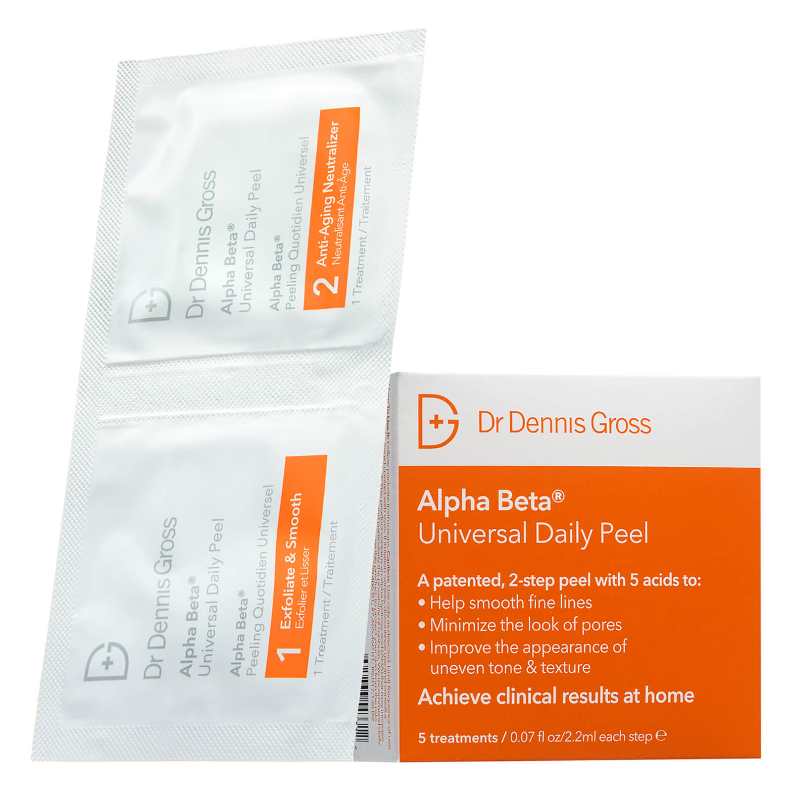 Dr Dennis Gross Skincare Alpha Beta Universal Daily Peel Pack Of 5 Free Delivery