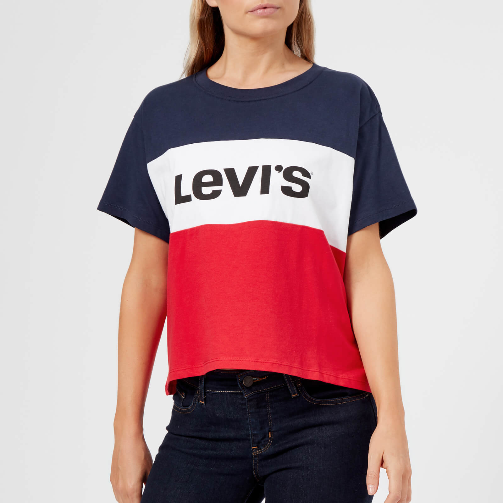 levi's colour block t shirt