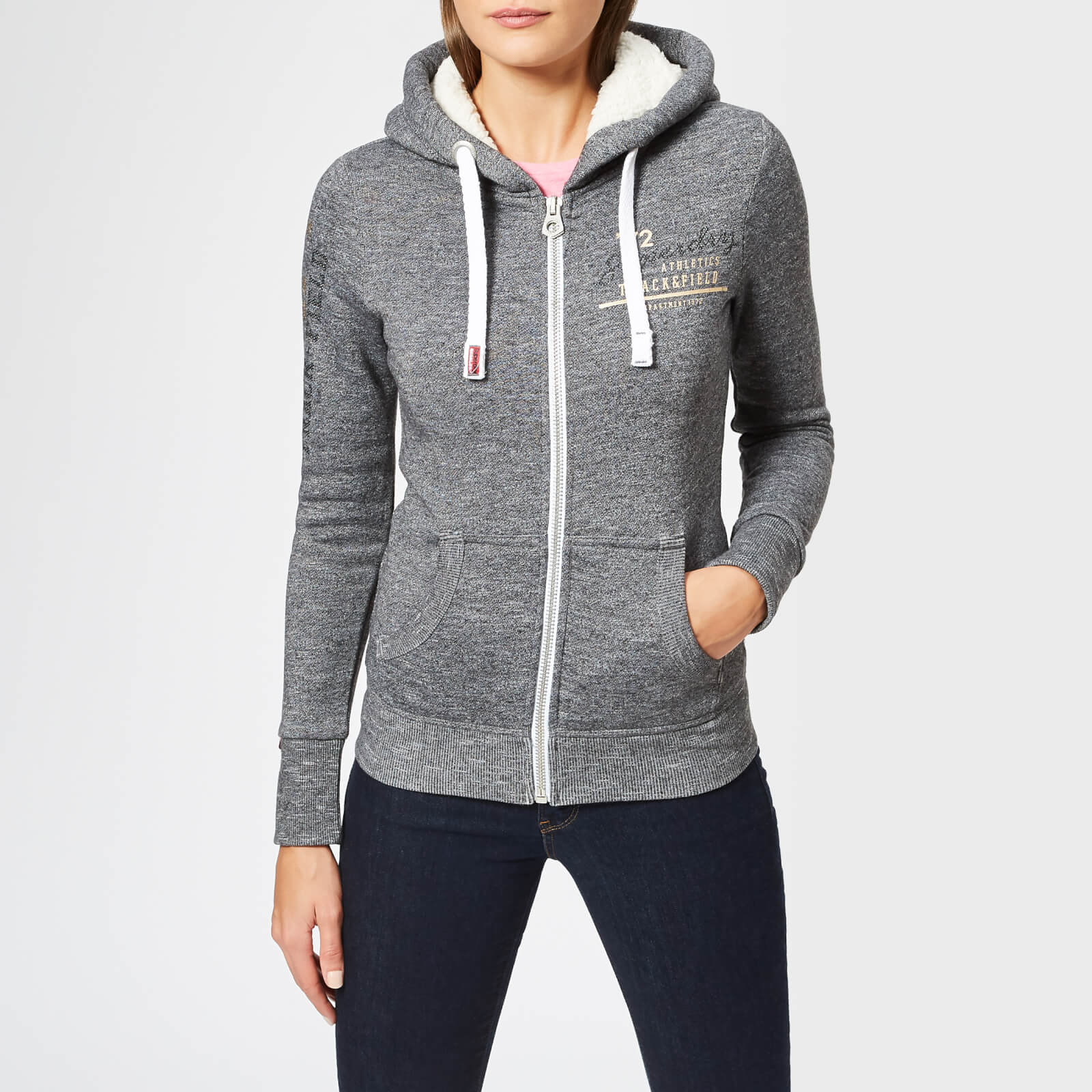 black superdry hoodie womens