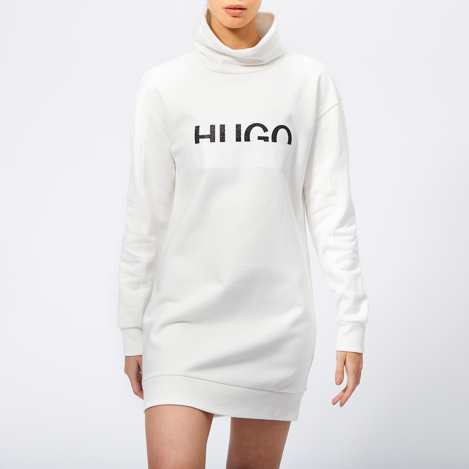 white sweat dress