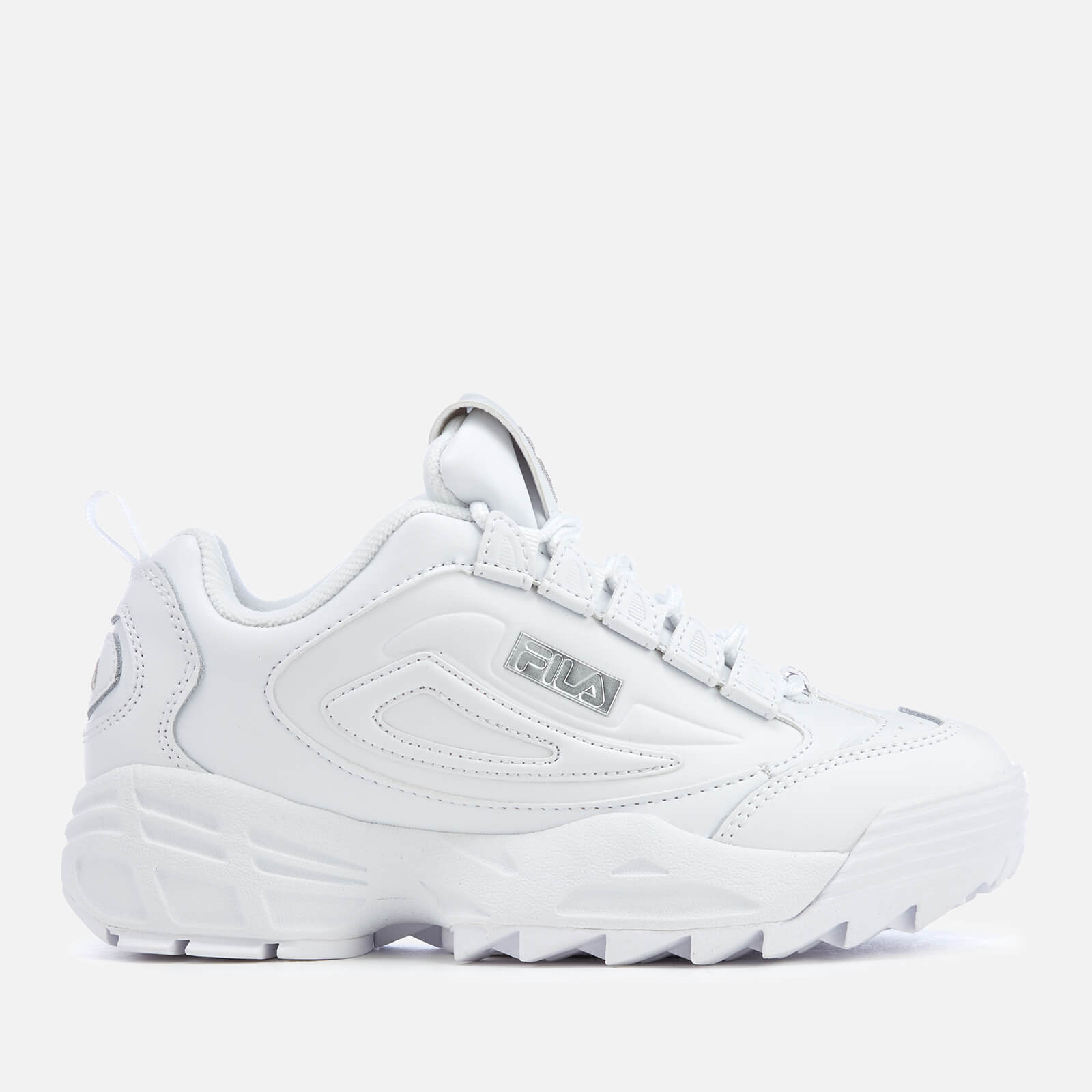 fila disruptor 3 trainers white