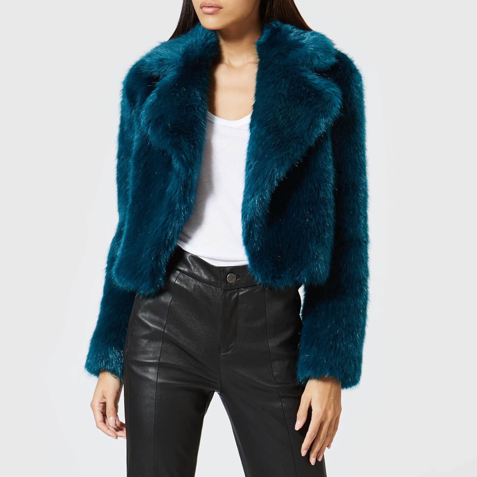 michael kors teal coat