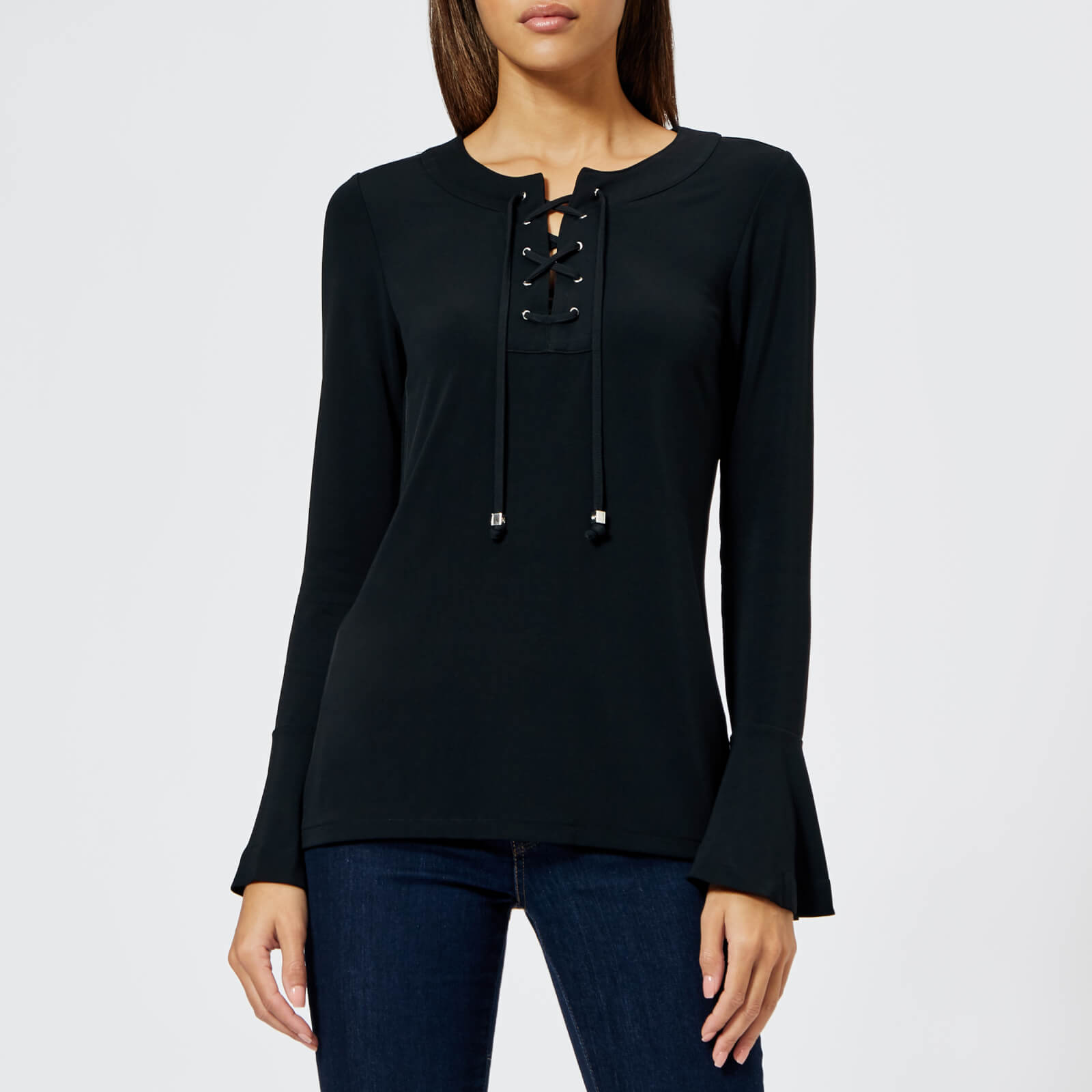 michael kors lace up top