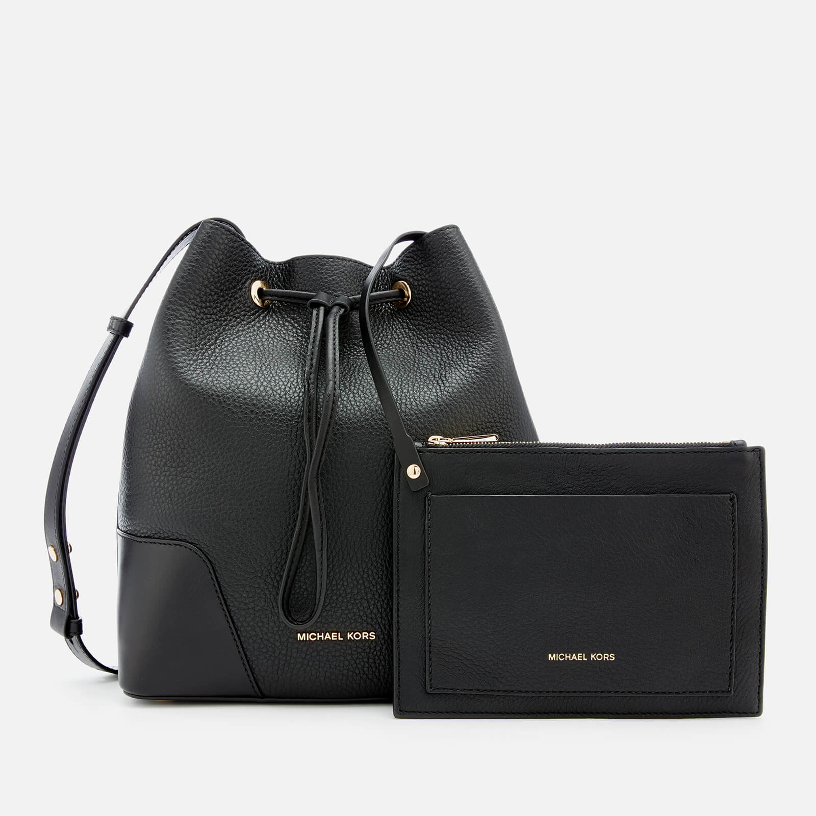 michael kors bucket bag black