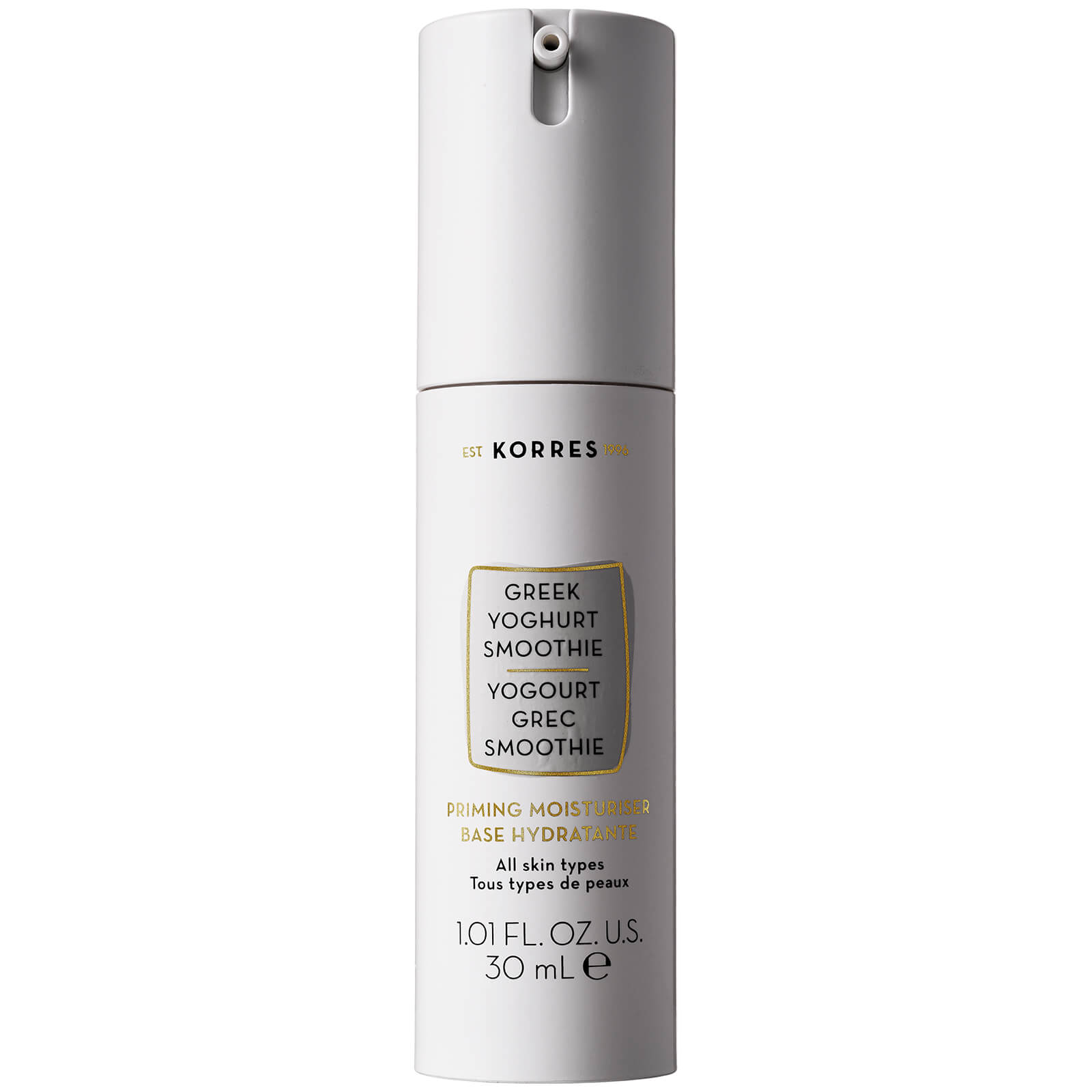 korres wild rose smoothie brightening priming moisturiser