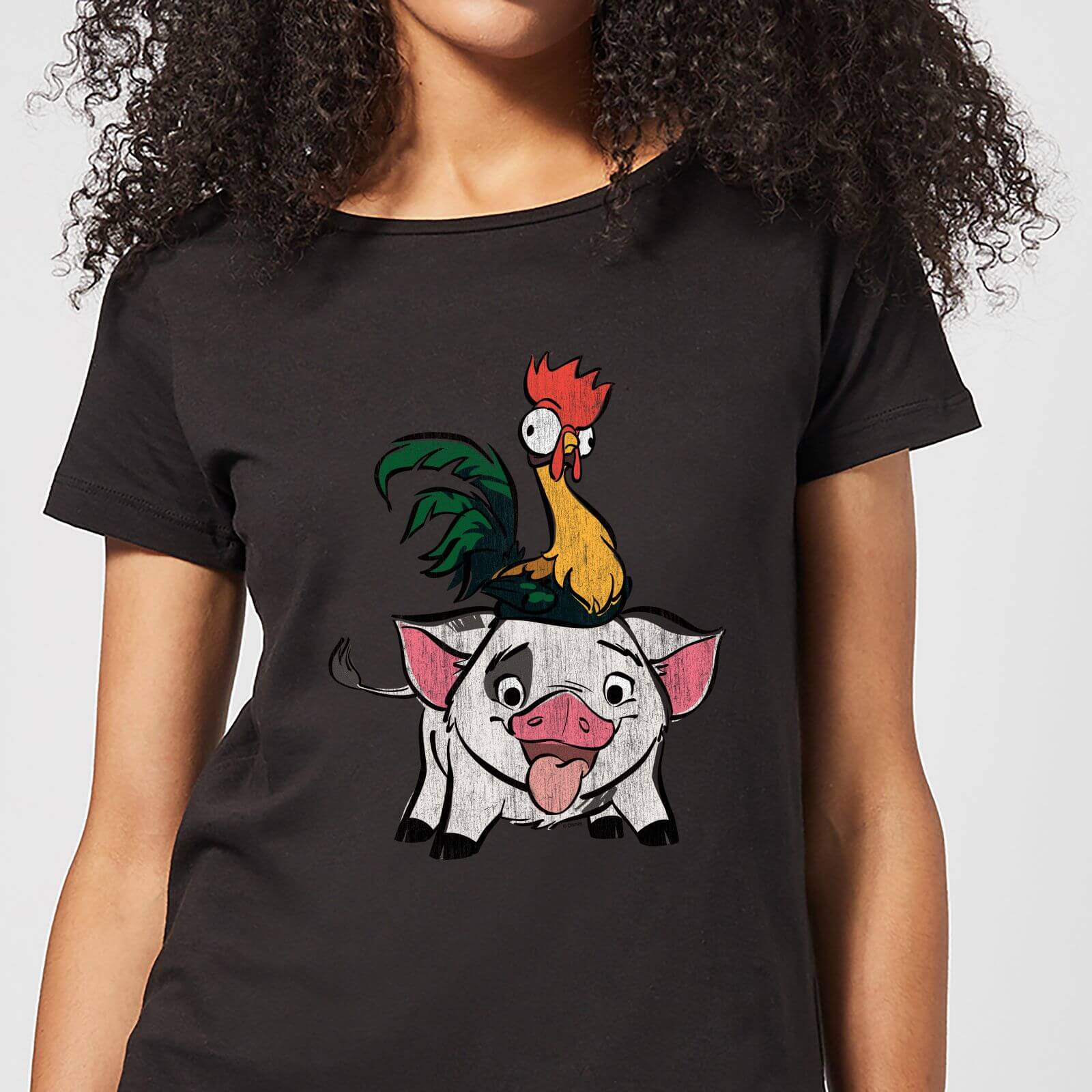 Moana Hei Hei And Pua Women S T Shirt Black Clothing Zavvi Us