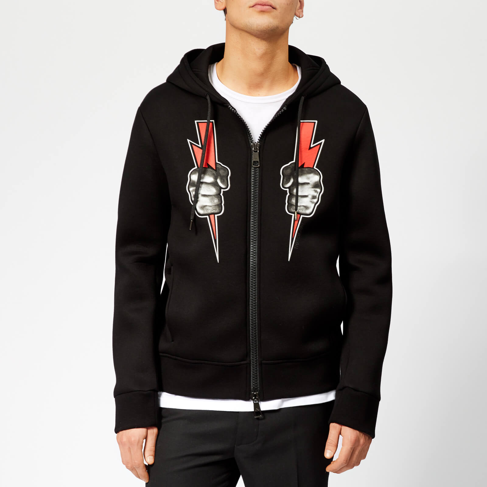 neil barrett zip hoodie
