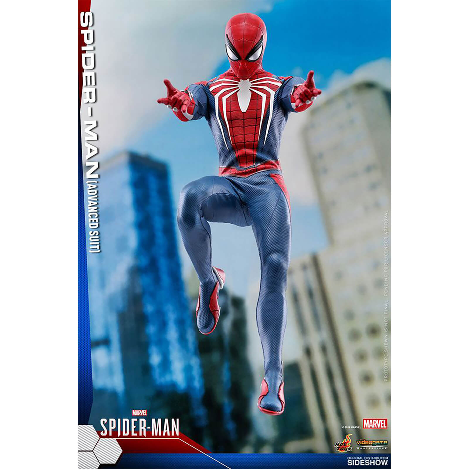 Marvel S Spider Man Videogame Masterpiece Action Figure 1 6 Spider Man Advanced Suit 30cm