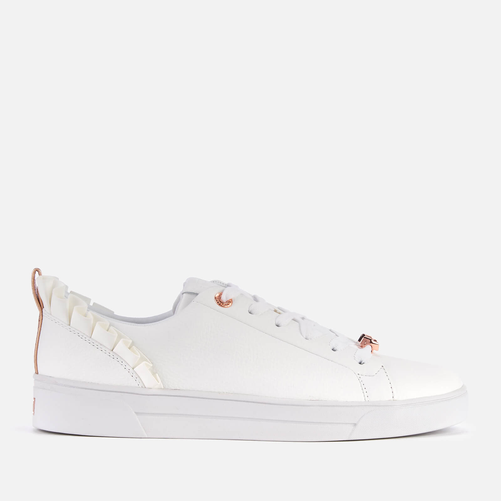 ted baker ruffle trainers white