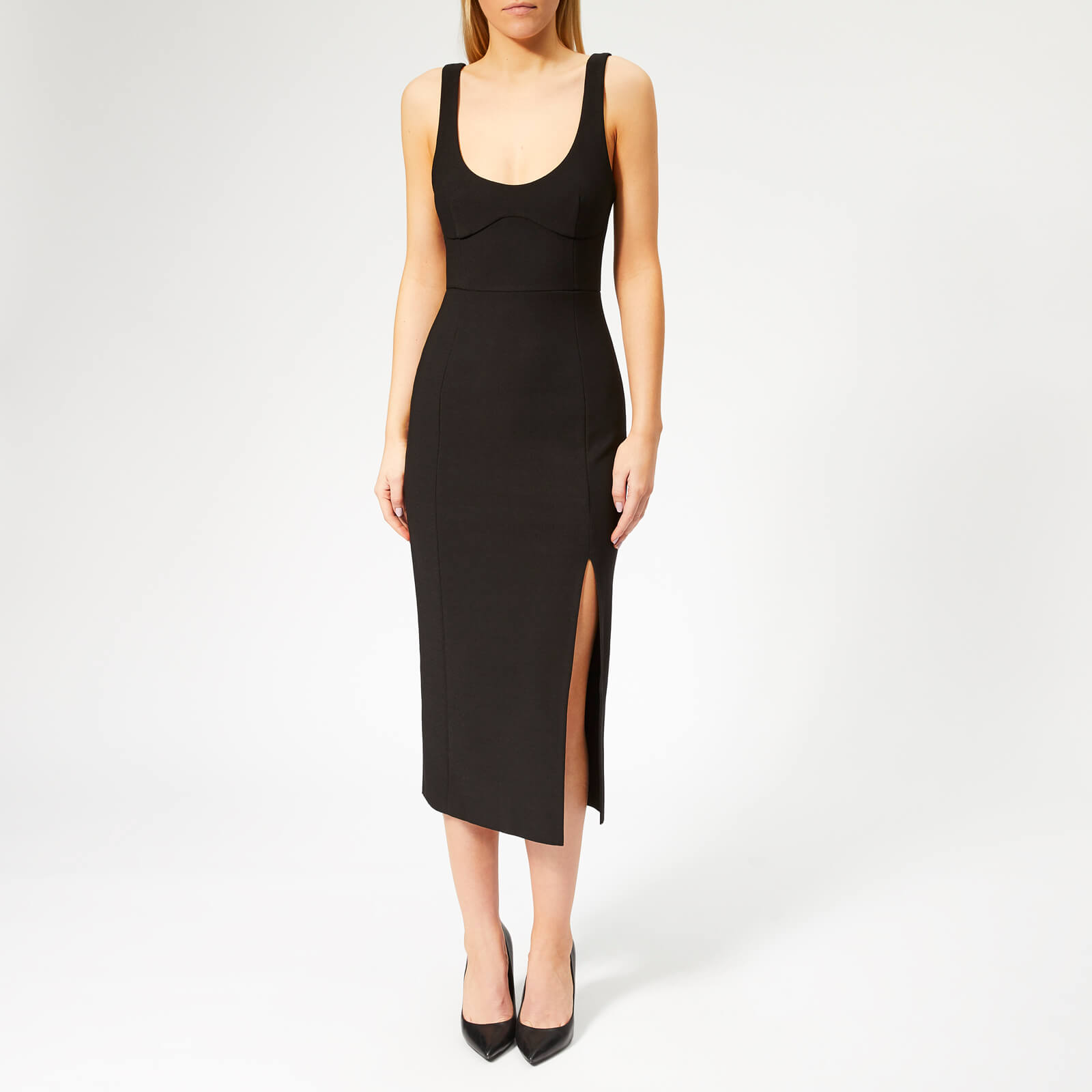 bec and bridge elle midi dress black