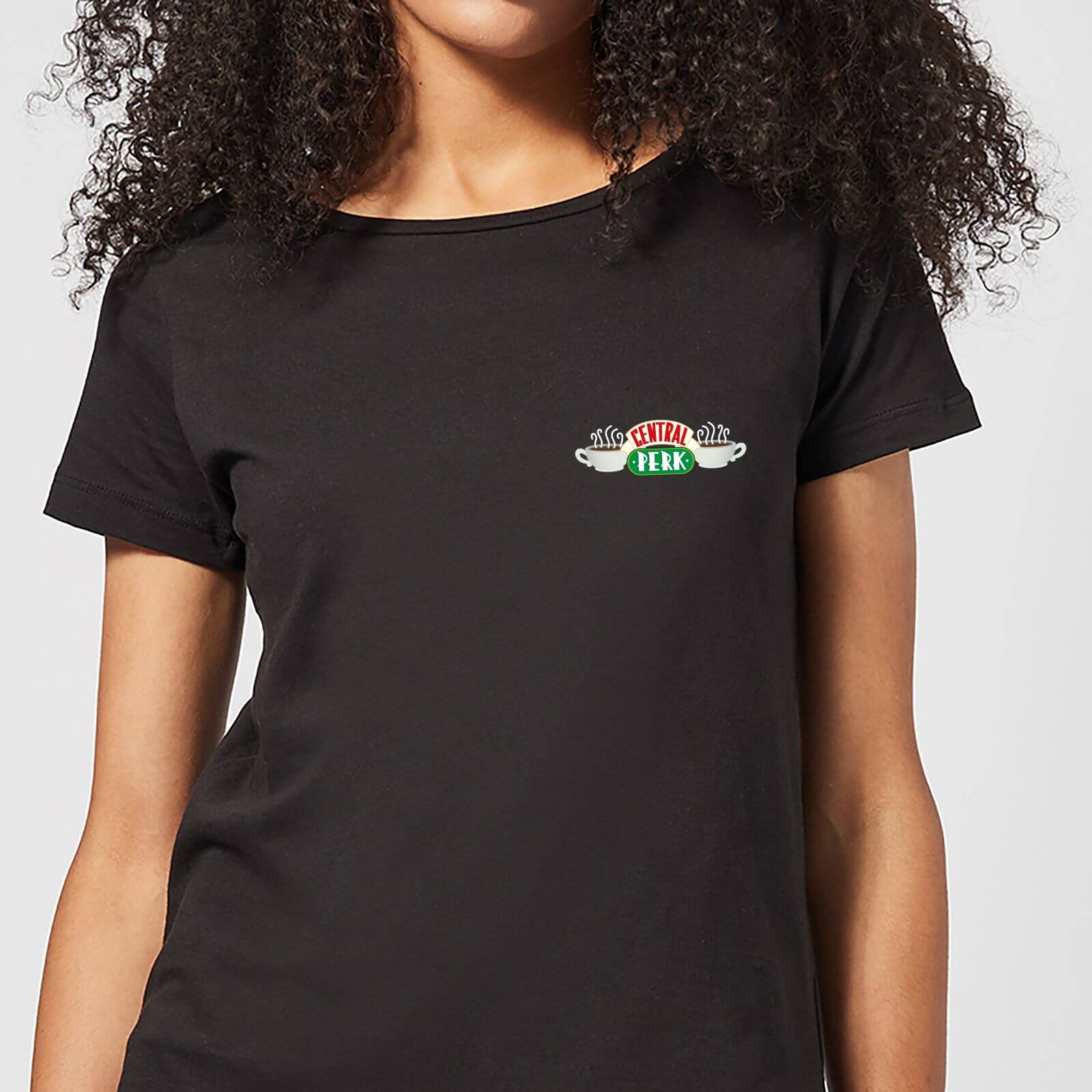 T De Friends Central Tasses Café Perk Noir Shirt Femme VpSUzMq