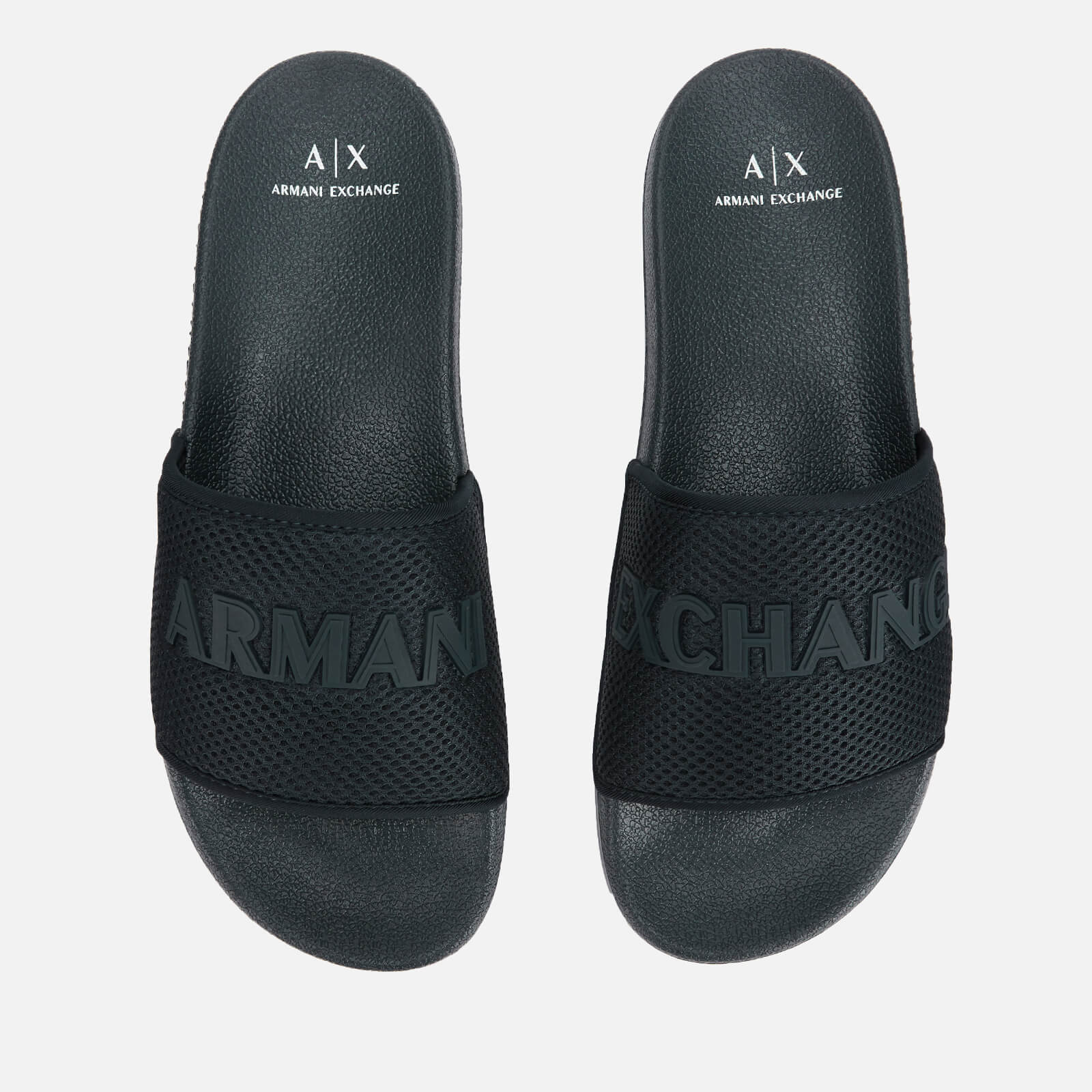 armani exchange men's slides