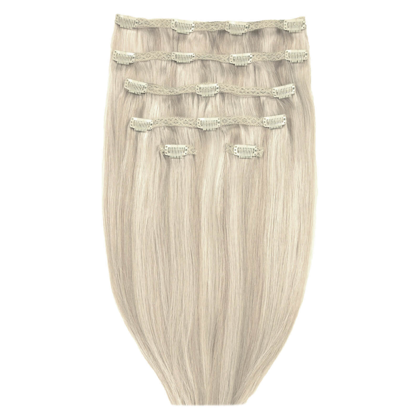 Beauty Works Double Hair Set 18 Inch Clip In Hair Extensions 61318a Iced Blonde