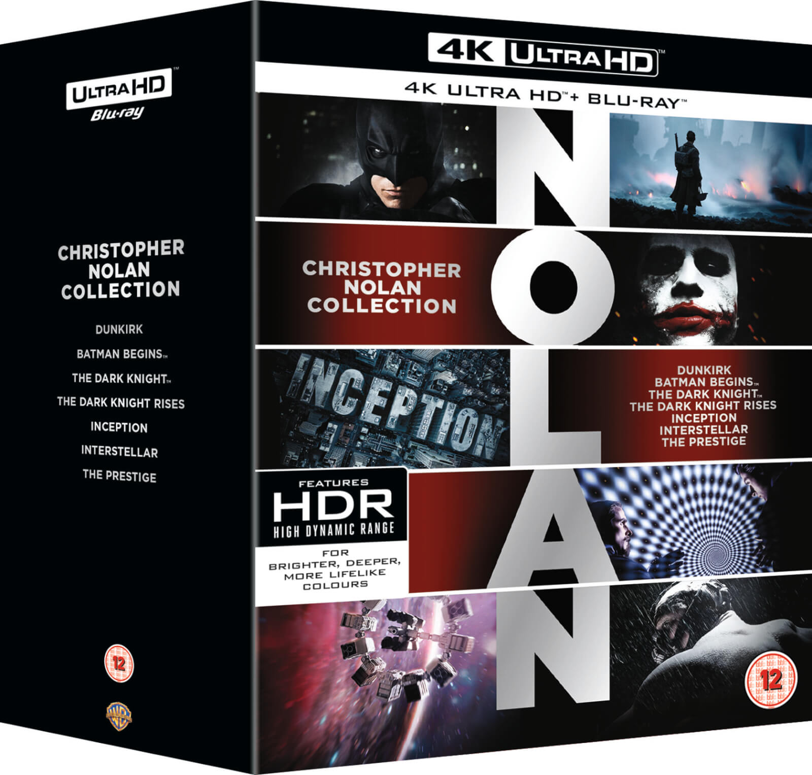 Nolan Collection 4k Ultra Hd Blu Ray Zavvi Uk