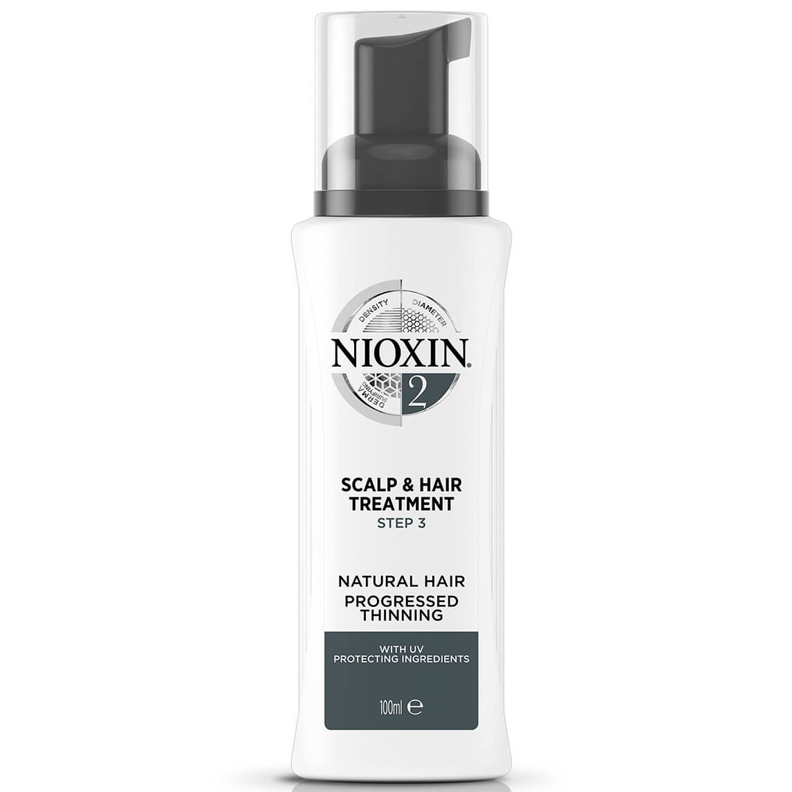 Nioxin 3 Part System 2 Scalp Hair Treatment For Natural Hair With Progressed Thinning 100ml