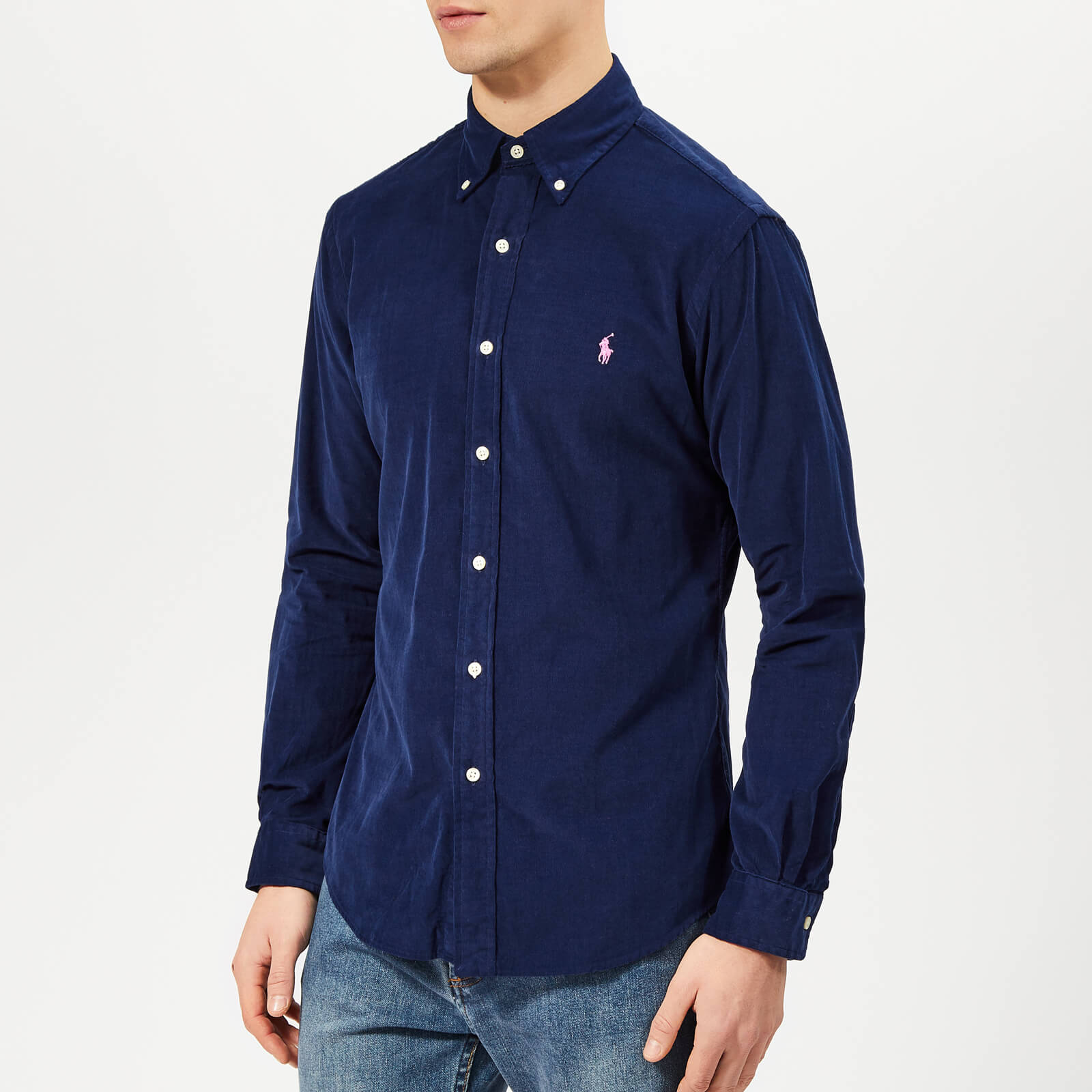 mens navy blue ralph lauren shirt