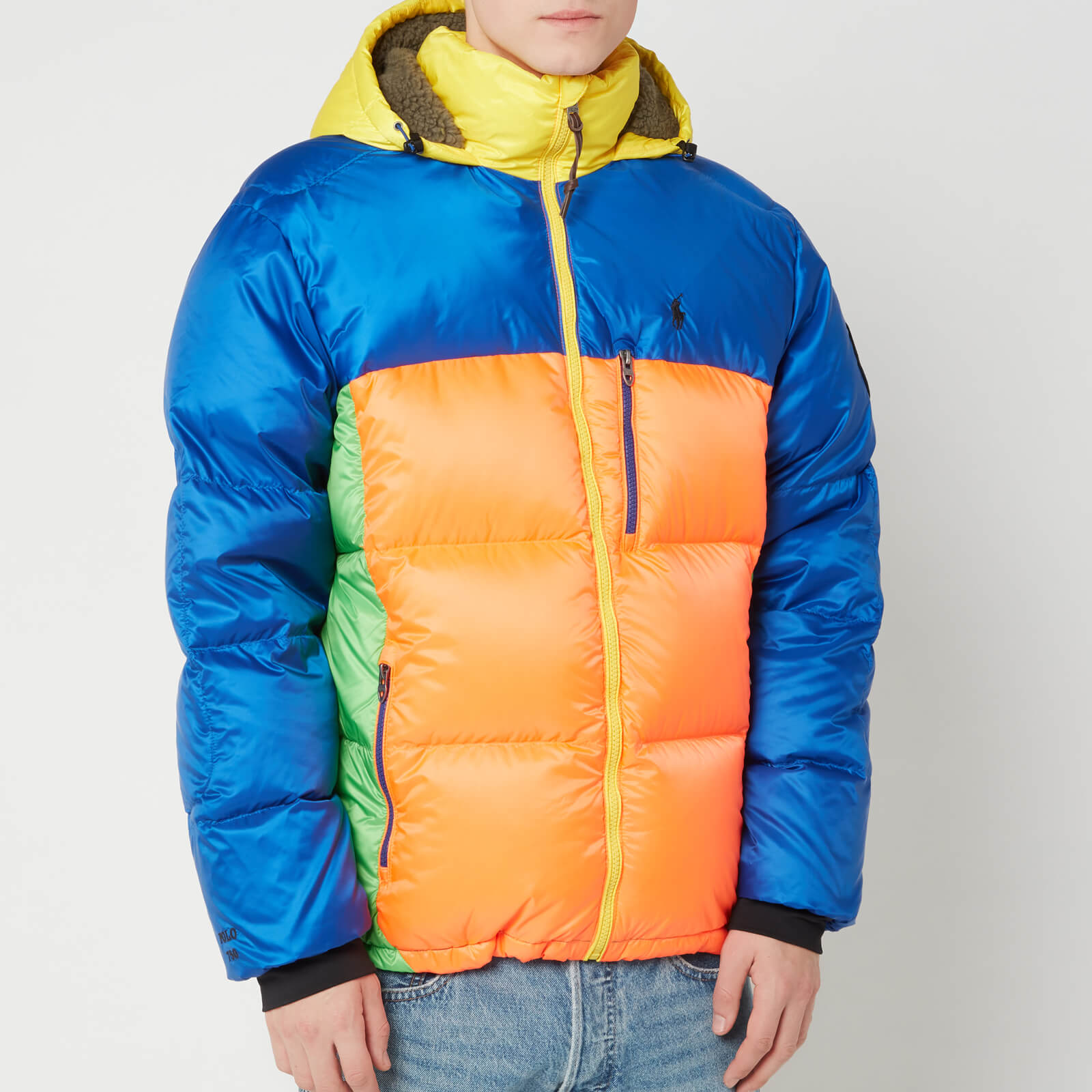 multi color polo jacket