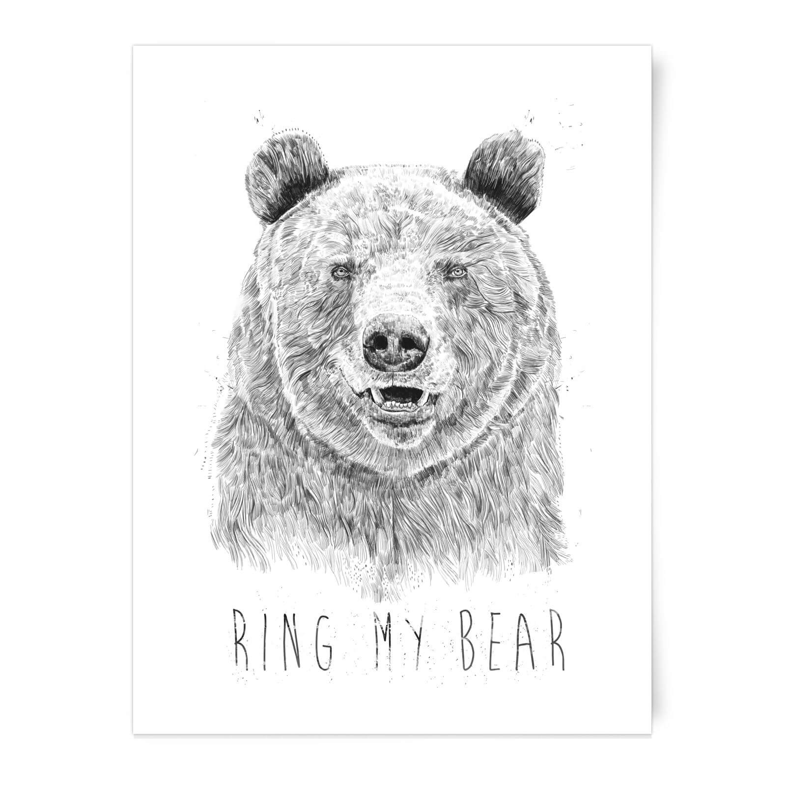 Balazs Solti Ring My Bear Art Print Pop In A Box Uk