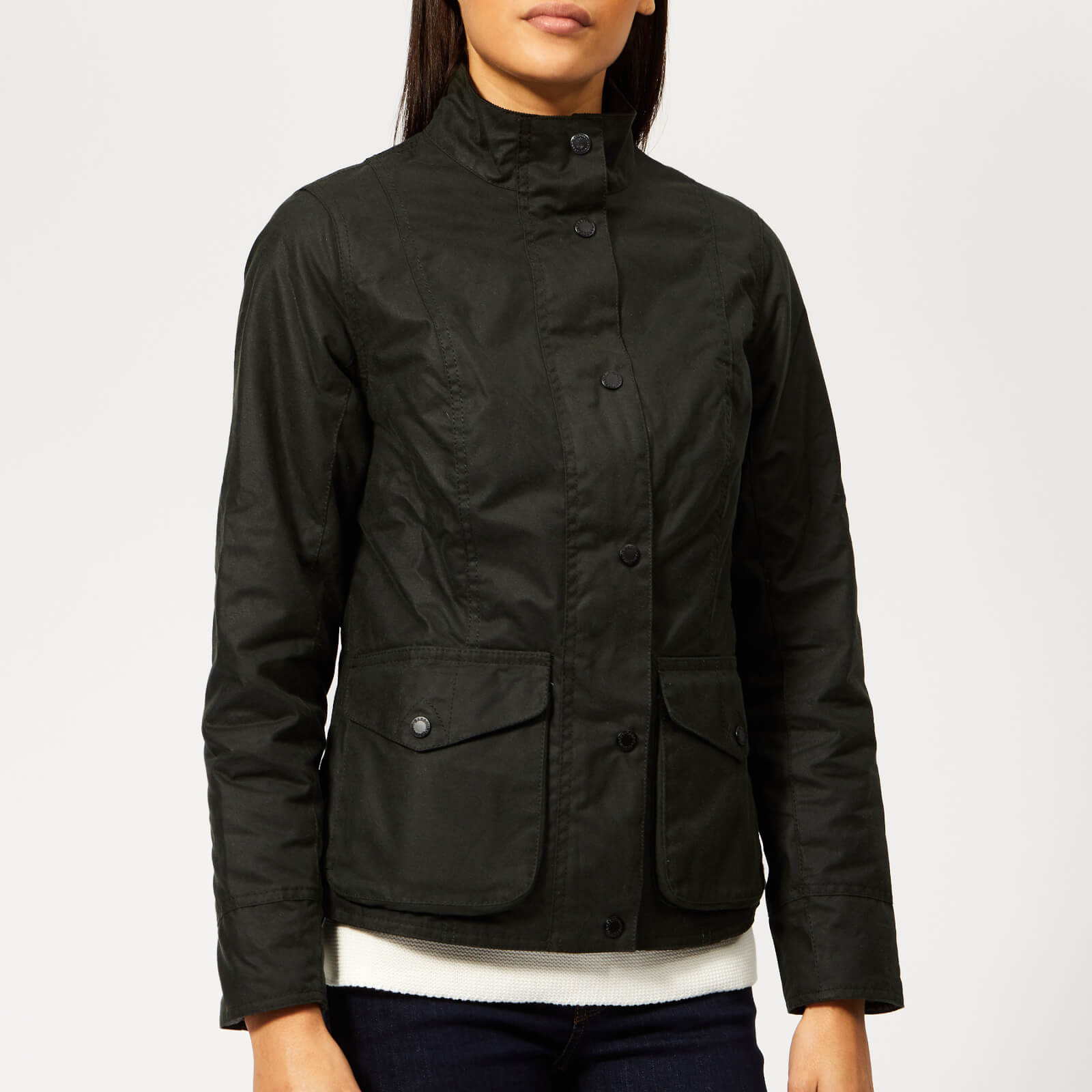 barbour newquay waxed cotton jacket