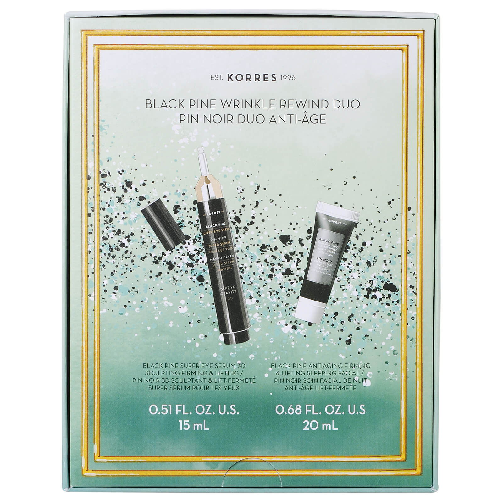 Korres Black Pine Wrinkle Rewind Duo Worth 99 00 Skinstore