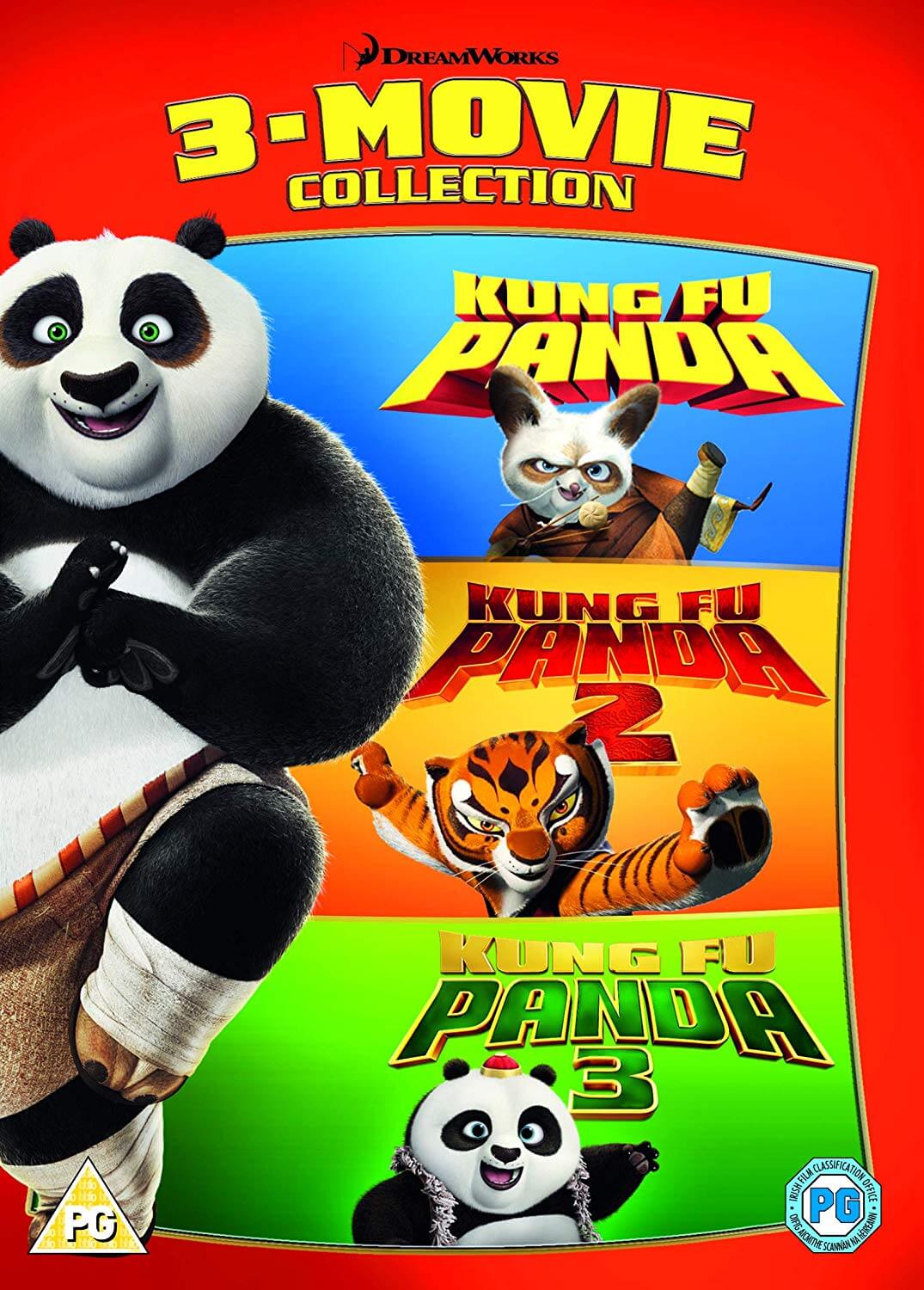 Kung Fu Panda Kung Fu Panda 2 Kung Fu Panda 3 2018 Artwork Refresh Dvd Zavvi Uk