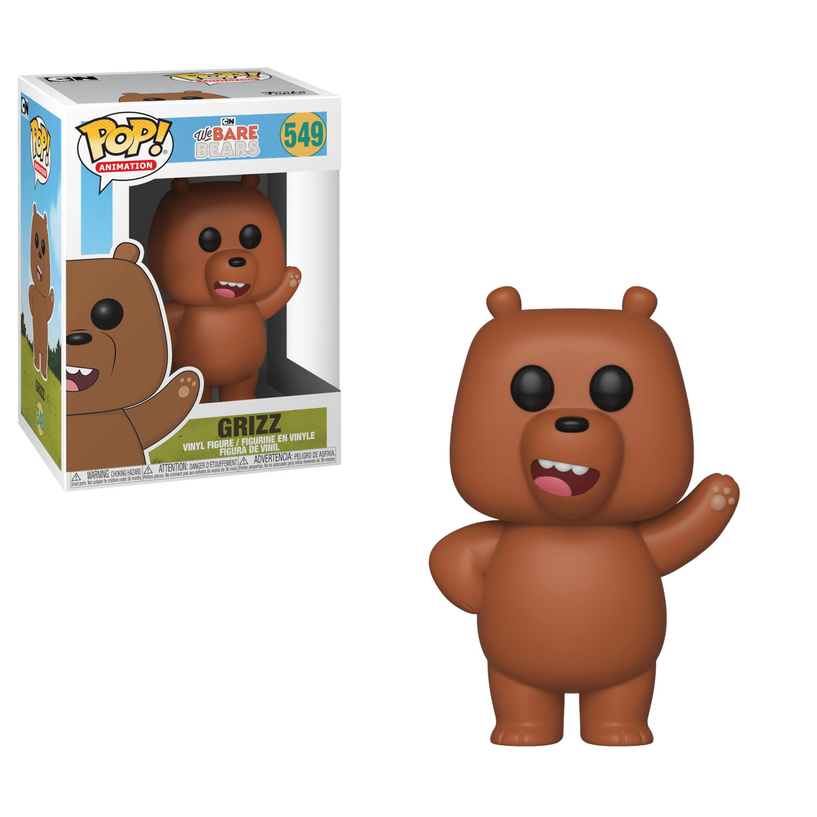 We Bare Bears Grizzly Funko Pop Vinyl Pop In A Box Us