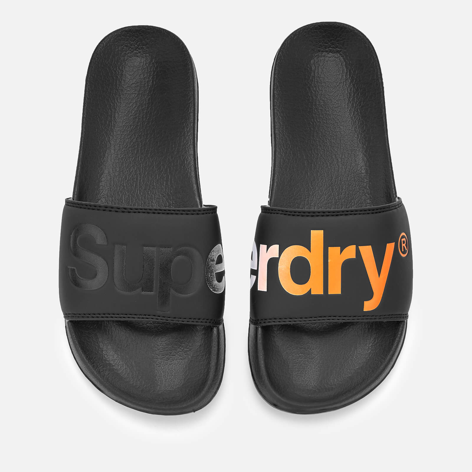 superdry black slides