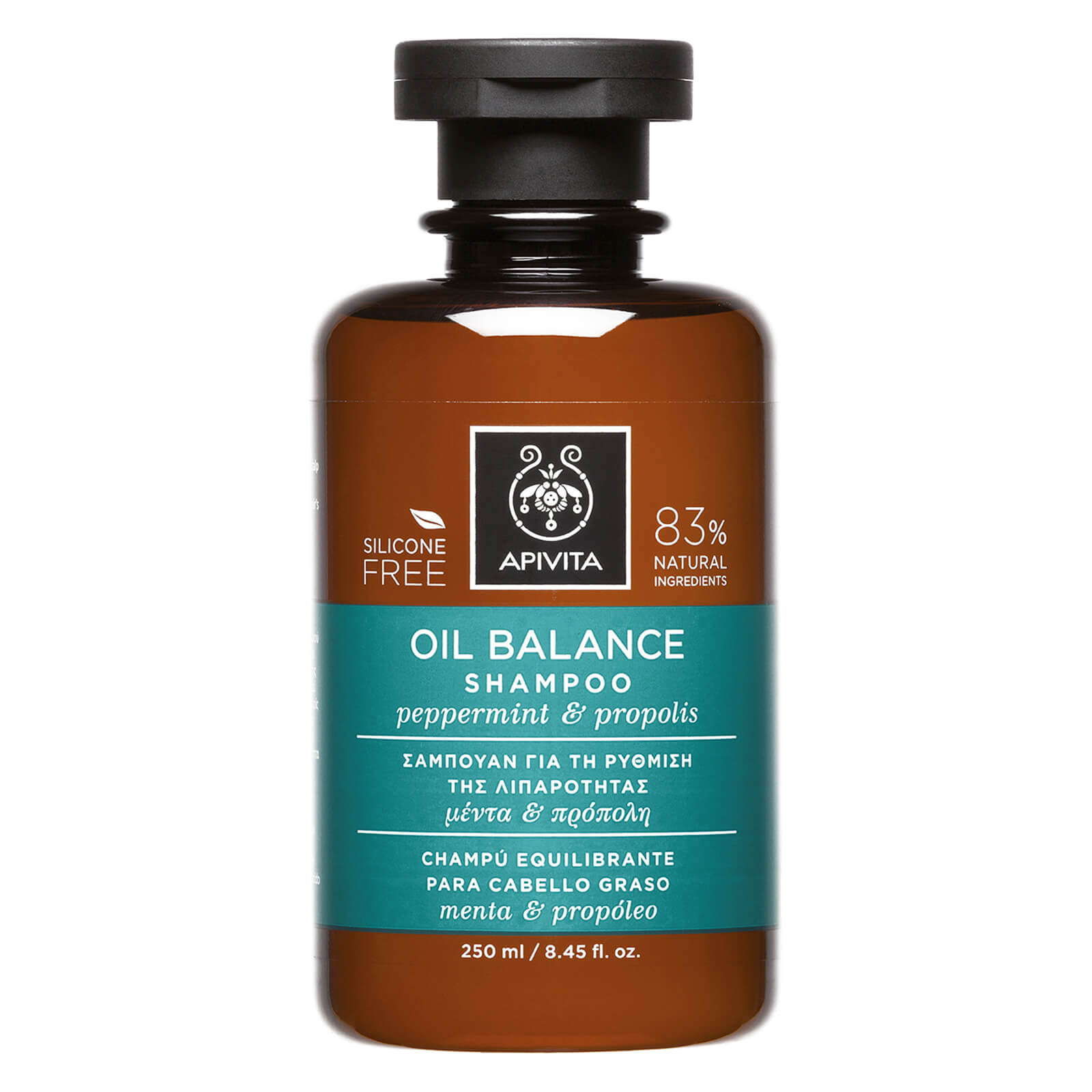 Apivita Holistic Hair Care Oil Balance Shampoo Peppermint