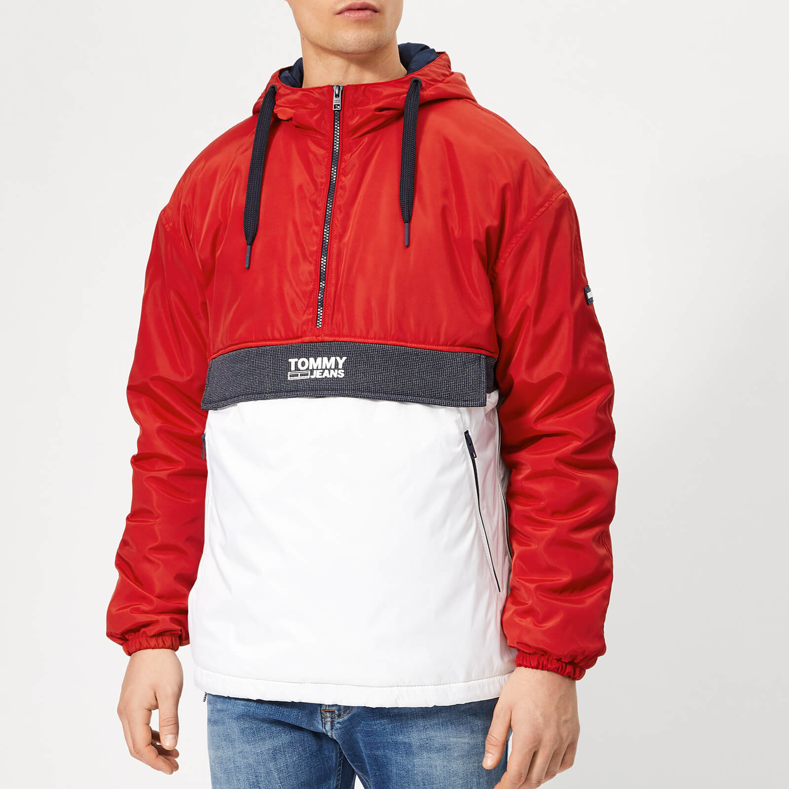 tommy jeans colorblock popover