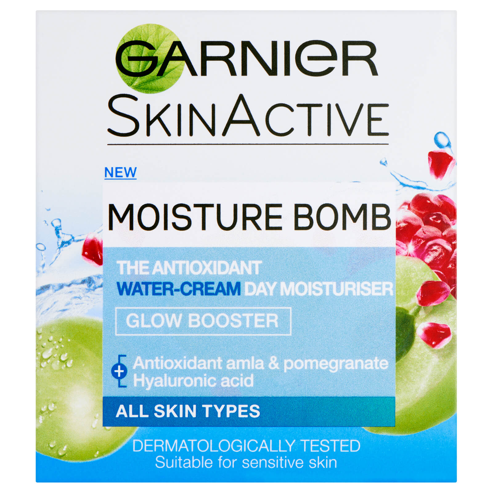 Garnier Moisture Bomb Glow Booster Day Moisturiser 50ml Free