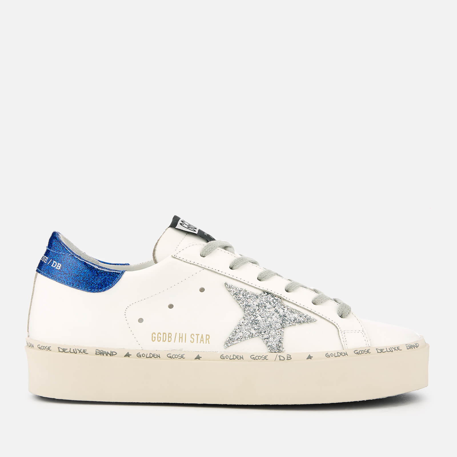 white leather star trainers