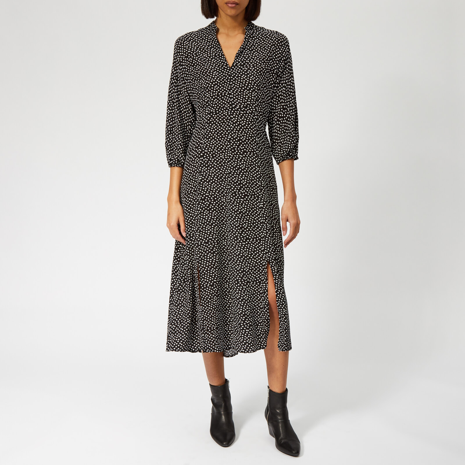 whistles confetti floral print midi dress