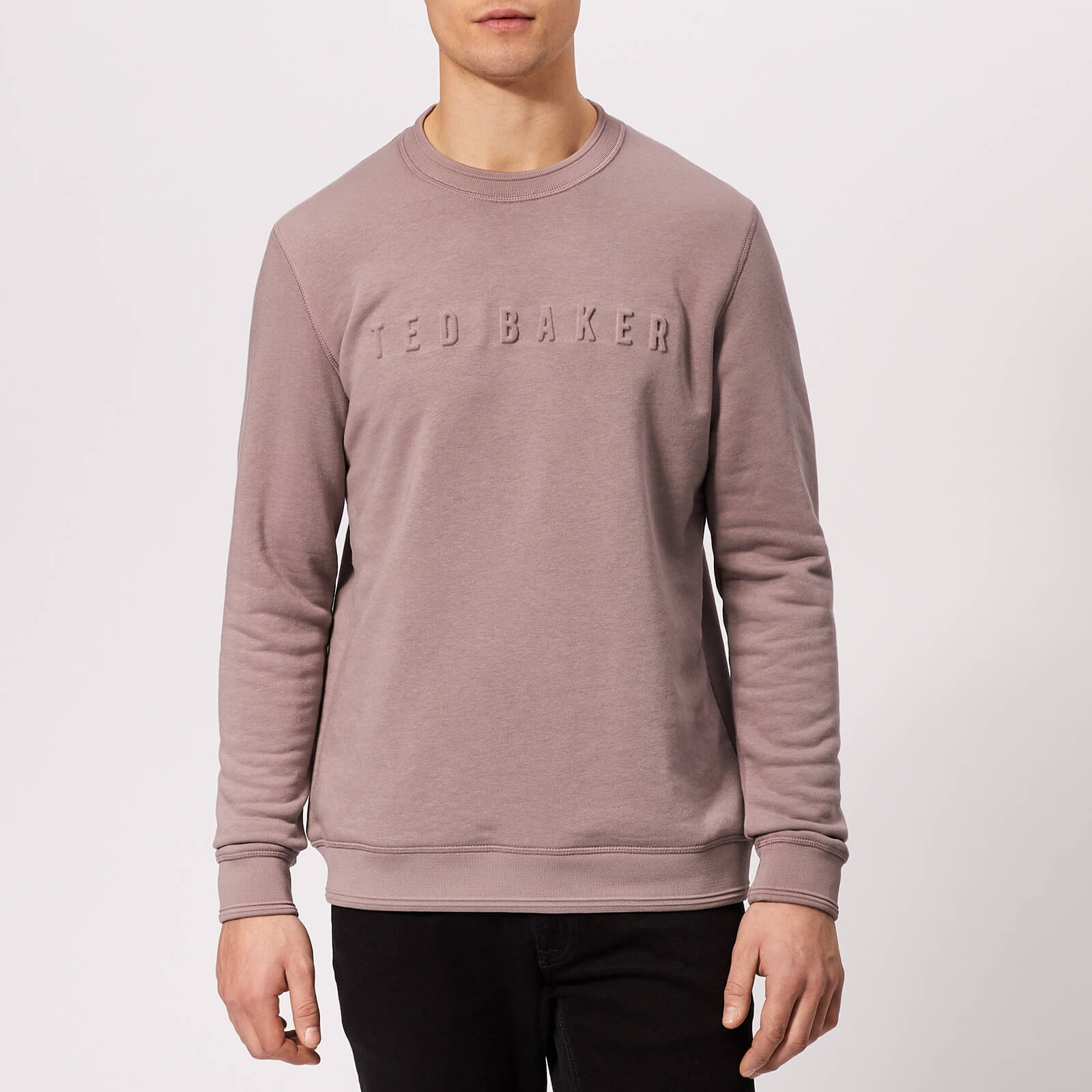 Ted Baker Men S Bizare Logo Sweatshirt Pink Mens Clothing Thehut Com