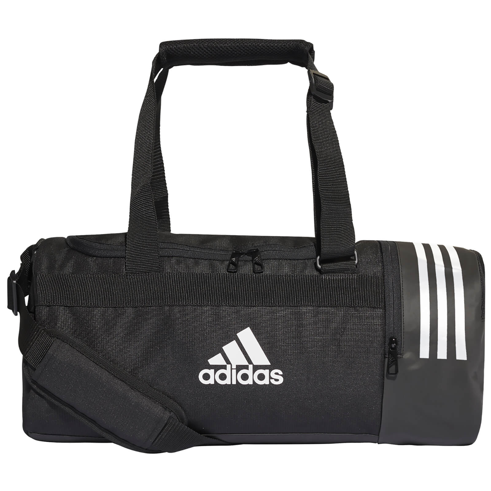 Adidas Convertible 3 Stripes Duffle Bag Black Adidas Convertible 3 Stripes Duffle Bag Black