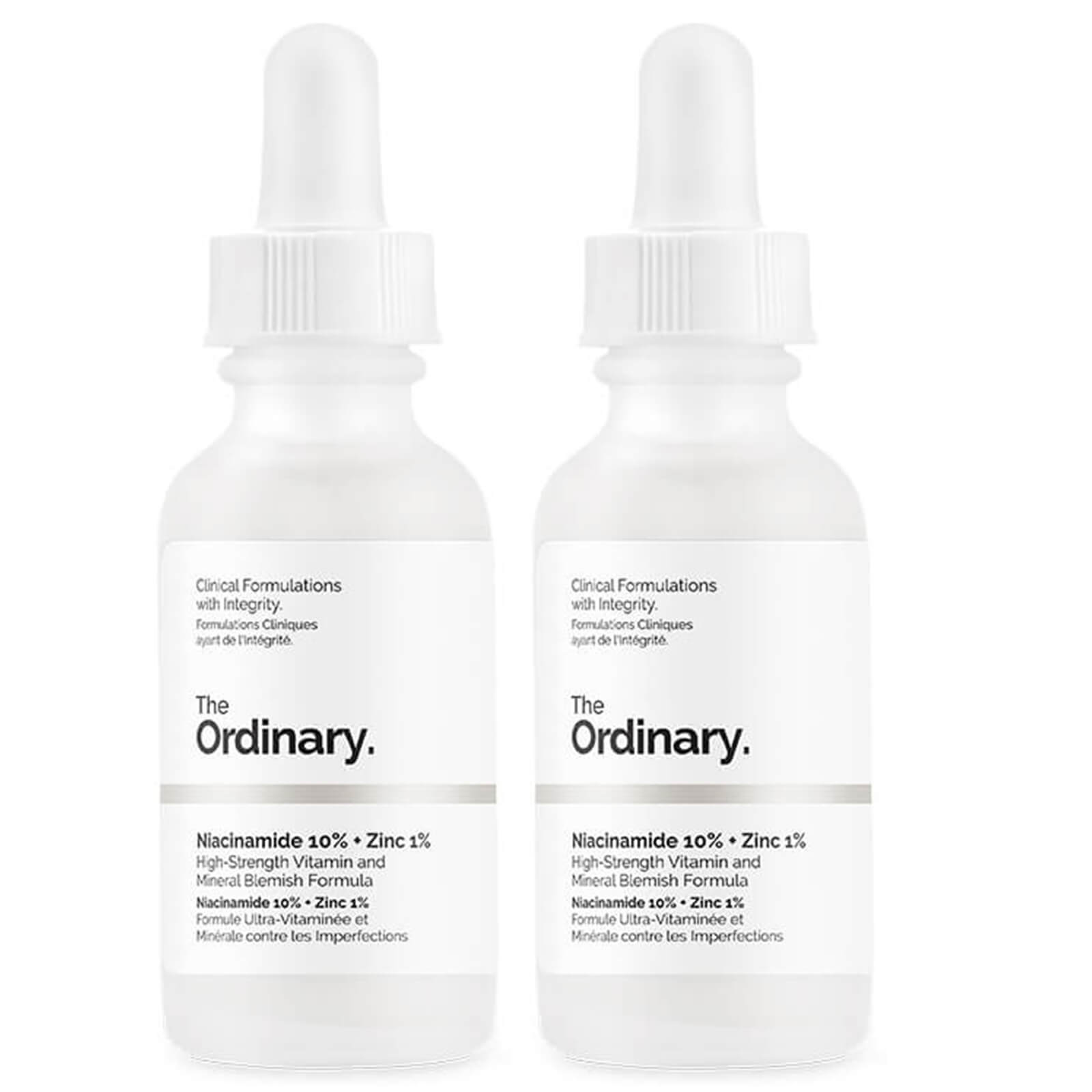 The Ordinary Niacinamide 10% + Zinc 1% High Strength Vitamin and Mineral Blemish Formula Duo