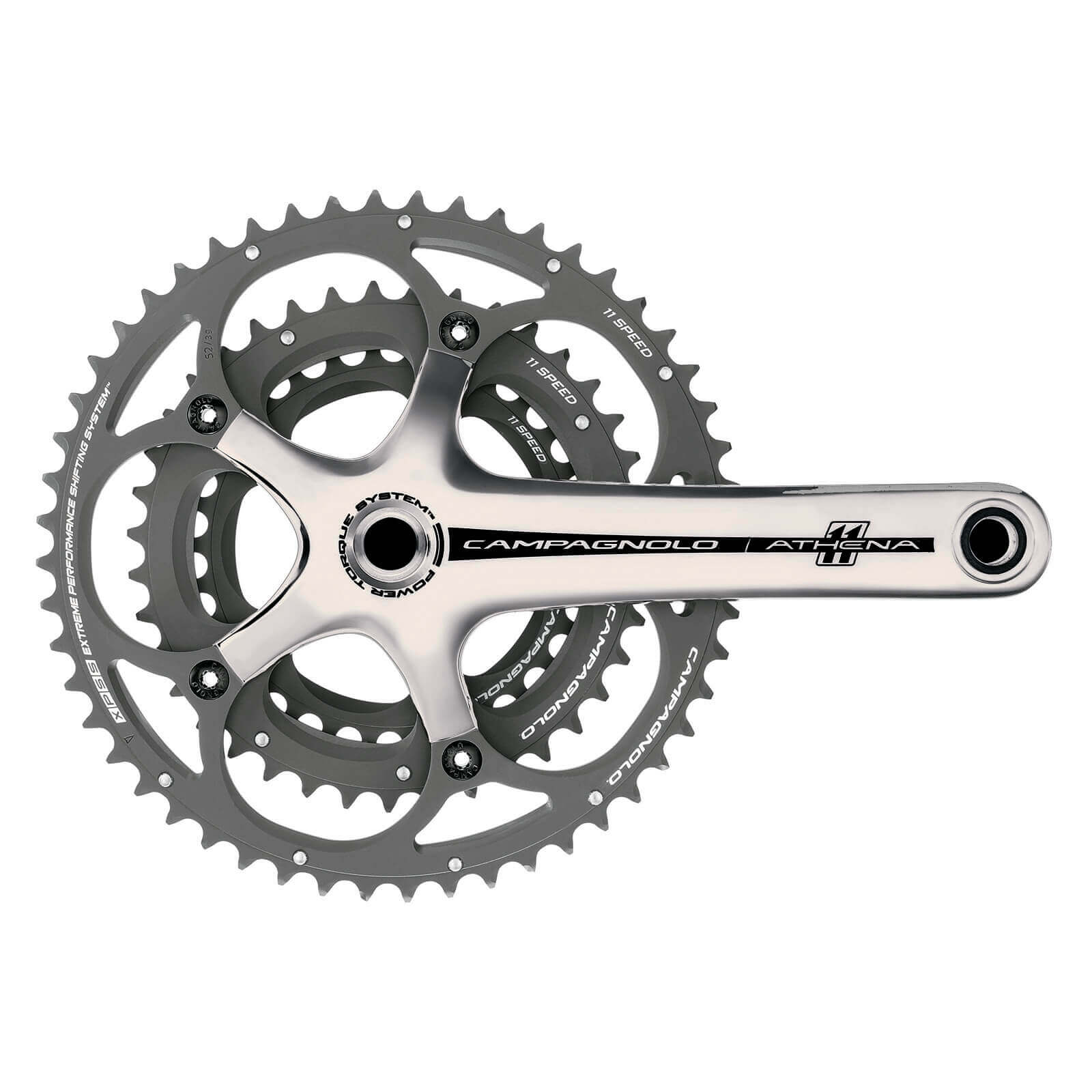 campagnolo athena crankset silver