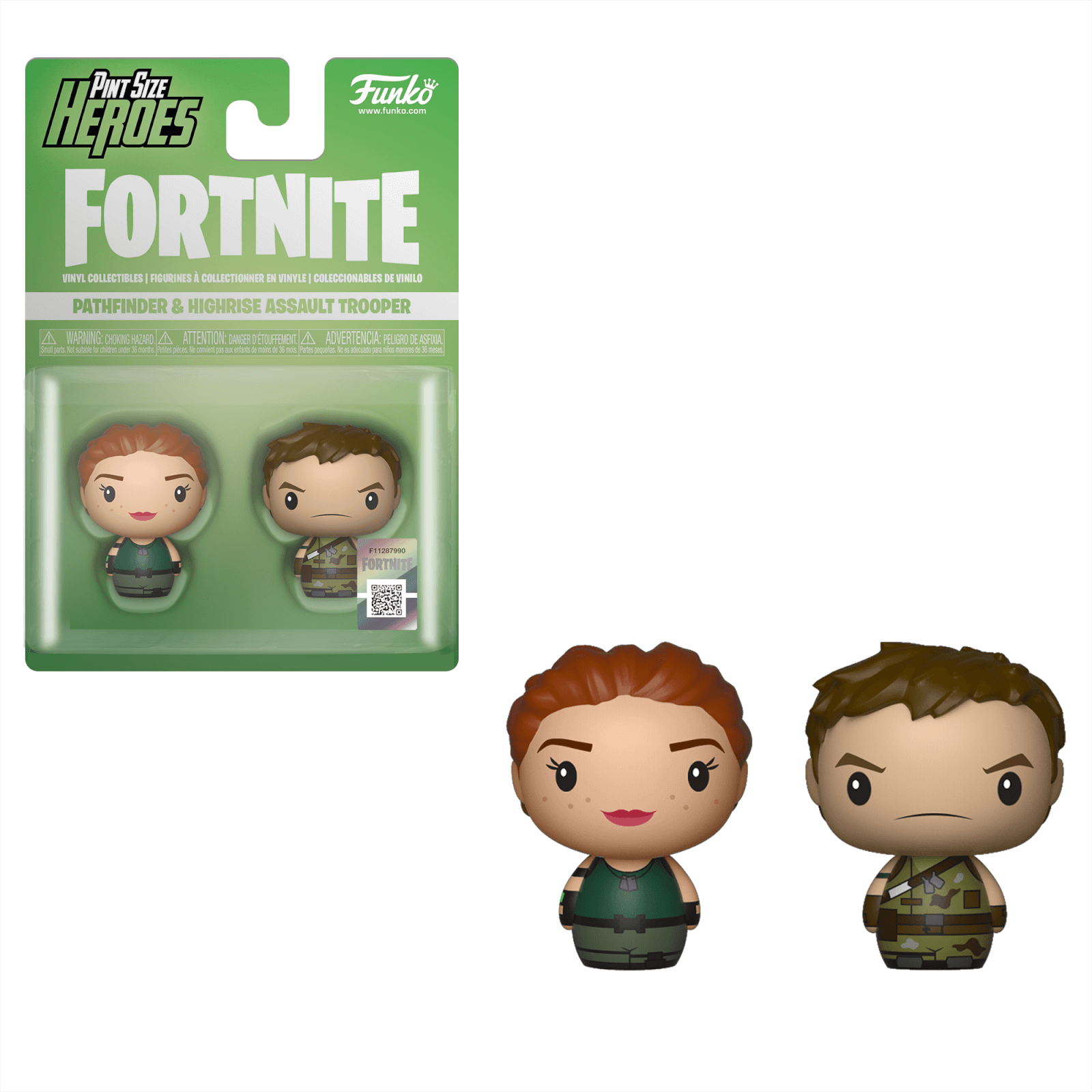 funko fortnite pint size heroes pathfinder and highrise 2 pack pop in a box us - funko pop fortnite series 2