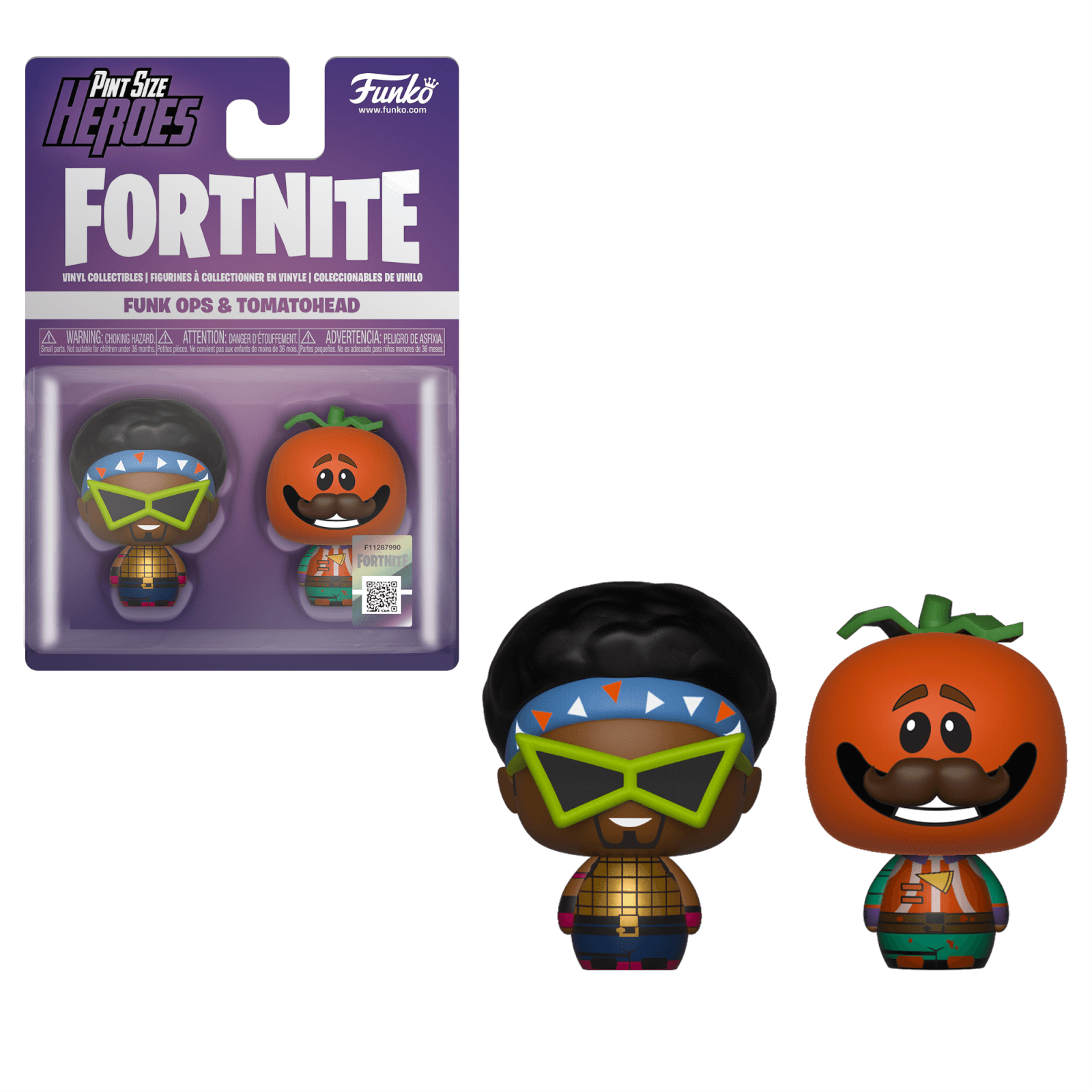 funko fortnite pint size heroes funk ops and tomatohead 2 pack pop in a box uk - fortnite tomato head png