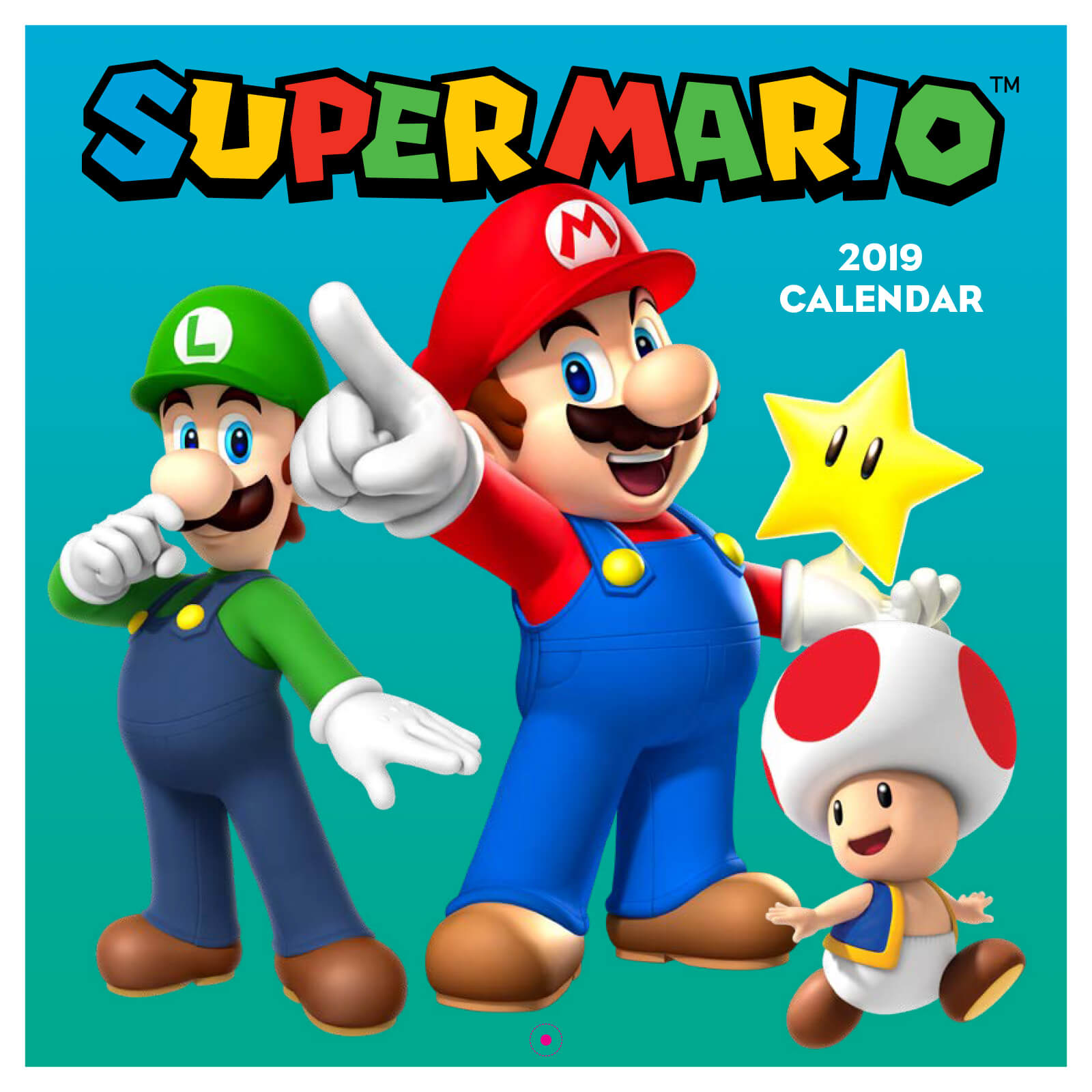 Super Mario 2019 Calendar Nintendo Official UK Store