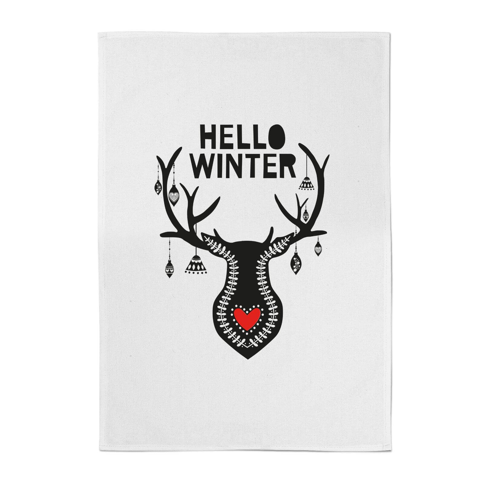 Hello Winter Cotton Tea Towel Pop In A Box Canada