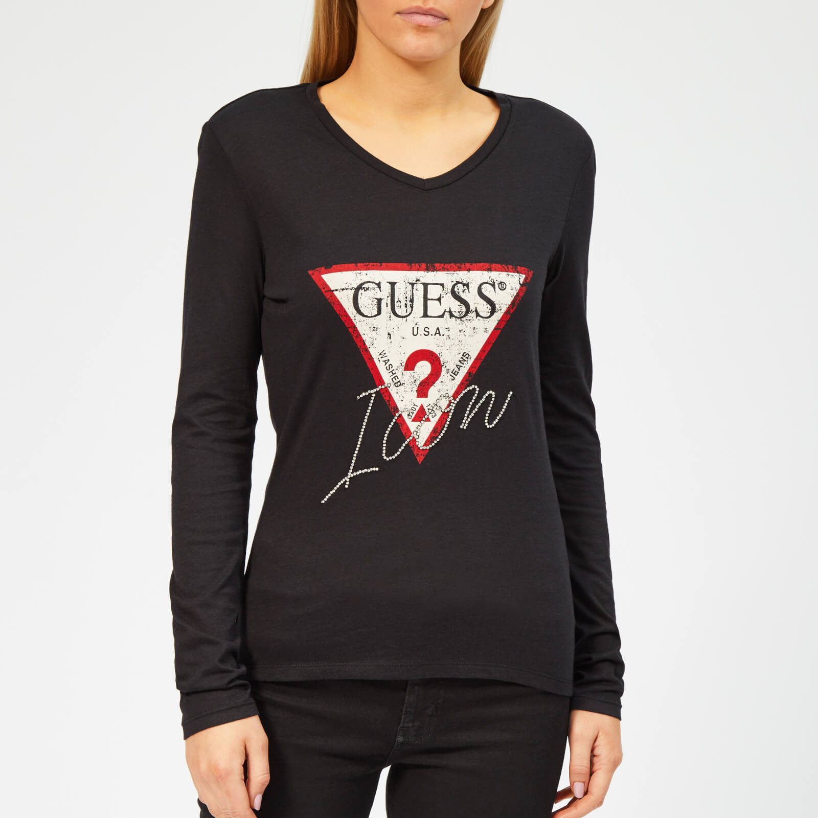 guess women's long sleeve tops