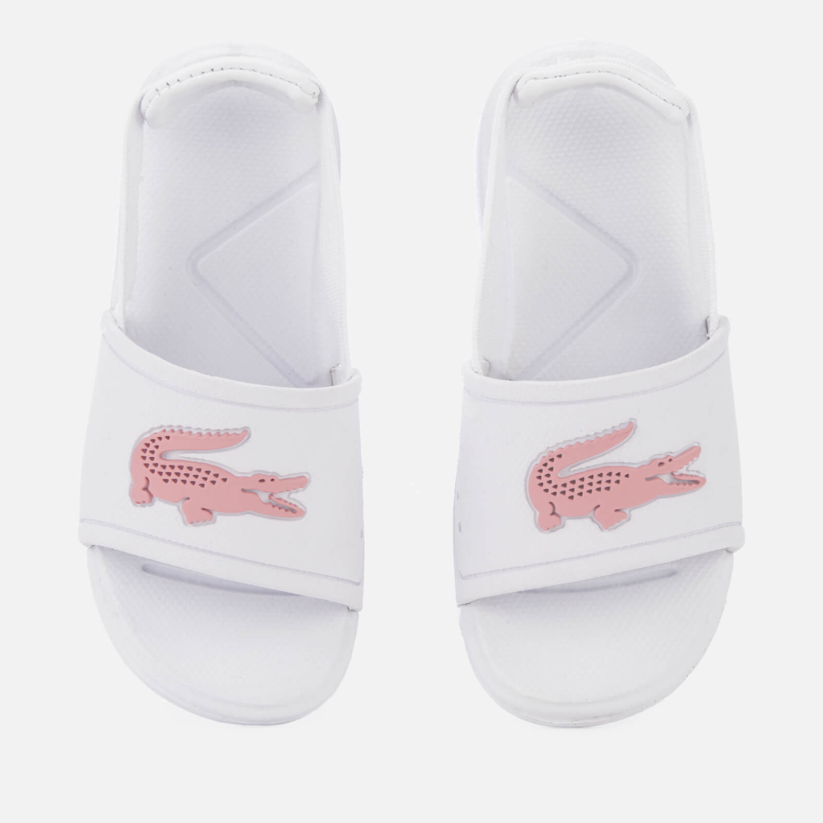 Lacoste Toddler's L.30 Slide 119 2 Sandals - White/Light Pink