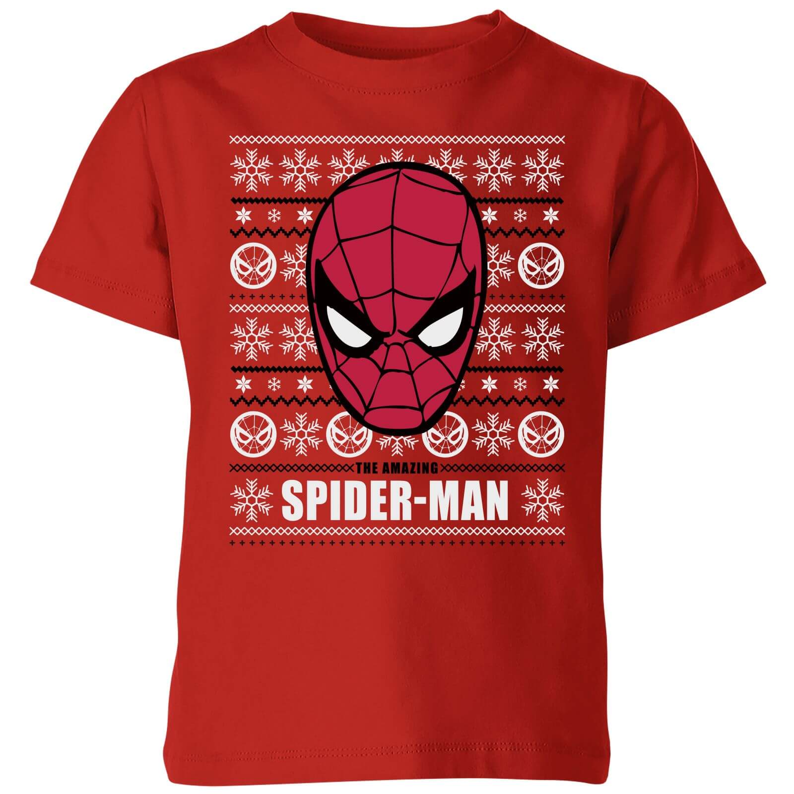 Marvel Spider Man Kids Christmas T Shirt Red Clothing Zavvi Us