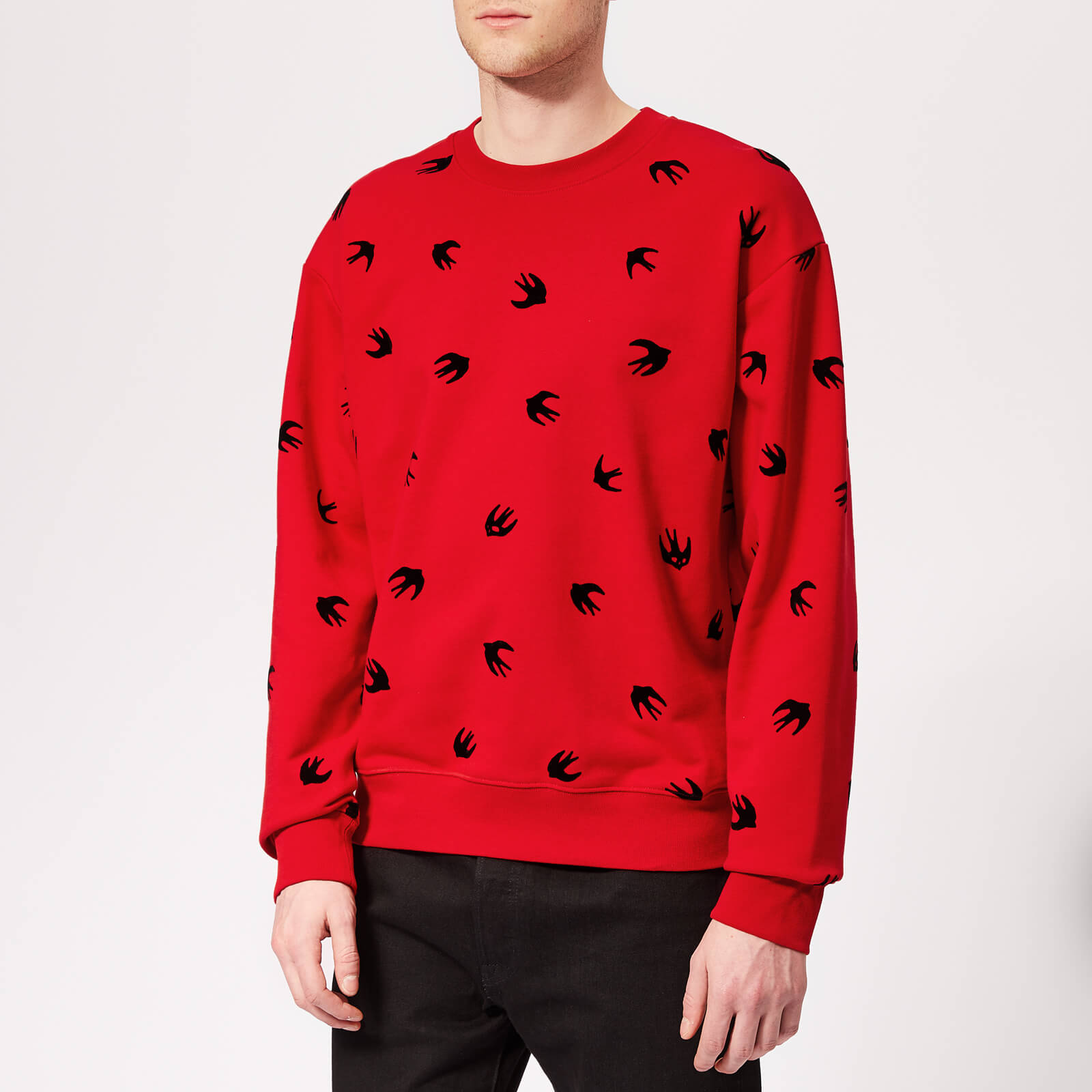 Mcq Alexander Mcqueen Men S Mini Swallow Sweatshirt Cadillac Red Free Uk Delivery Available