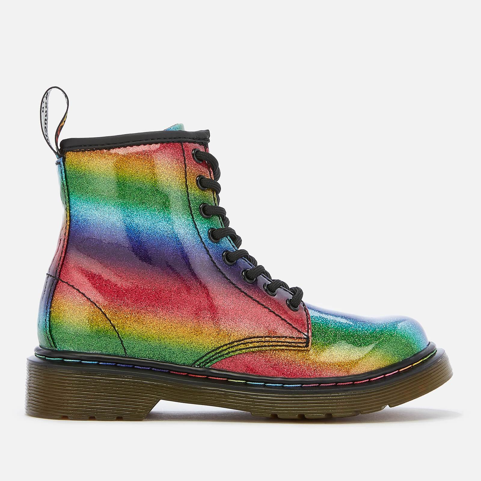 doc martens glitter rainbow