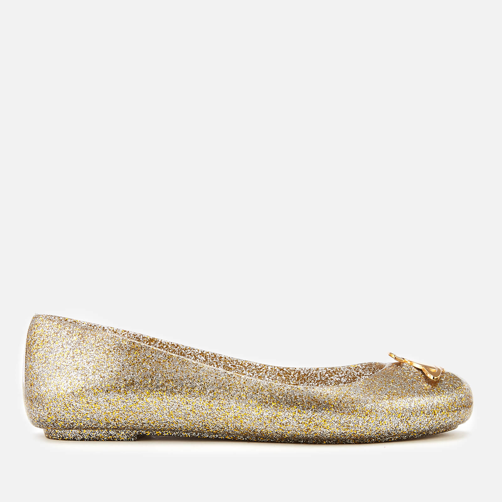 gold glitter ballet flats womens