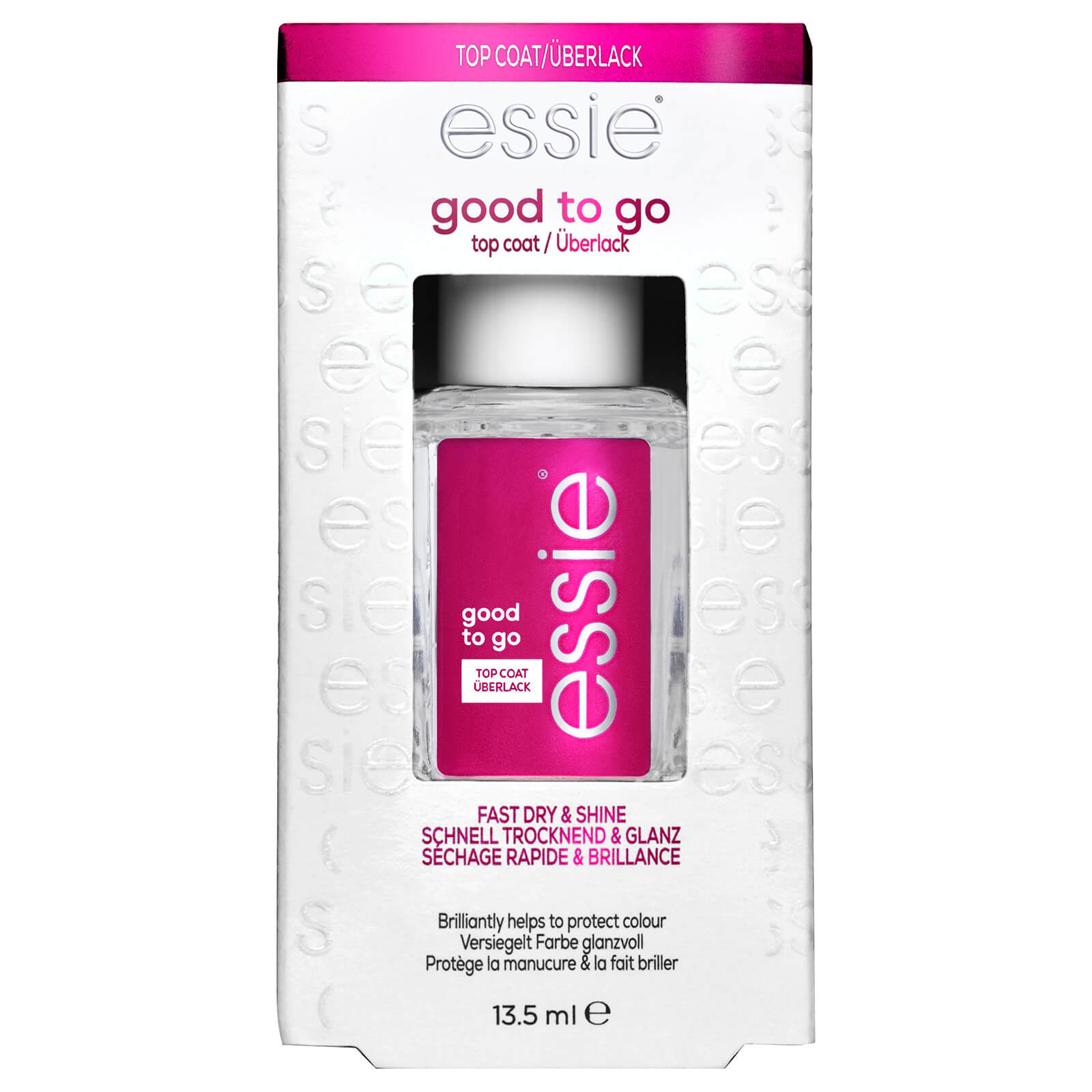 Essie Top Coat Good To Go Top Coat, Fast Dry + Shine 13.5ml Essie Top Coat Good To Go Top Coat, Fast Dry + Shine 13.5ml