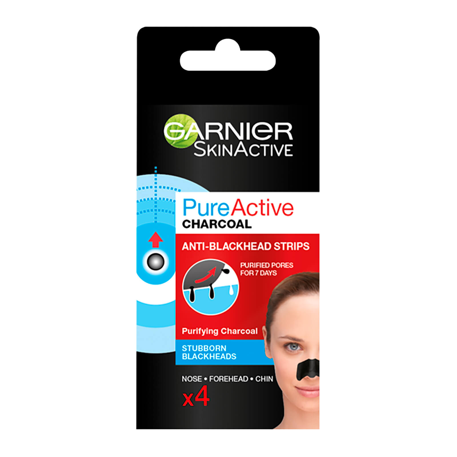 Garnier Pure Active Intensive Anti Blackhead Charcoal Nose Strips Free Shipping Lookfantastic
