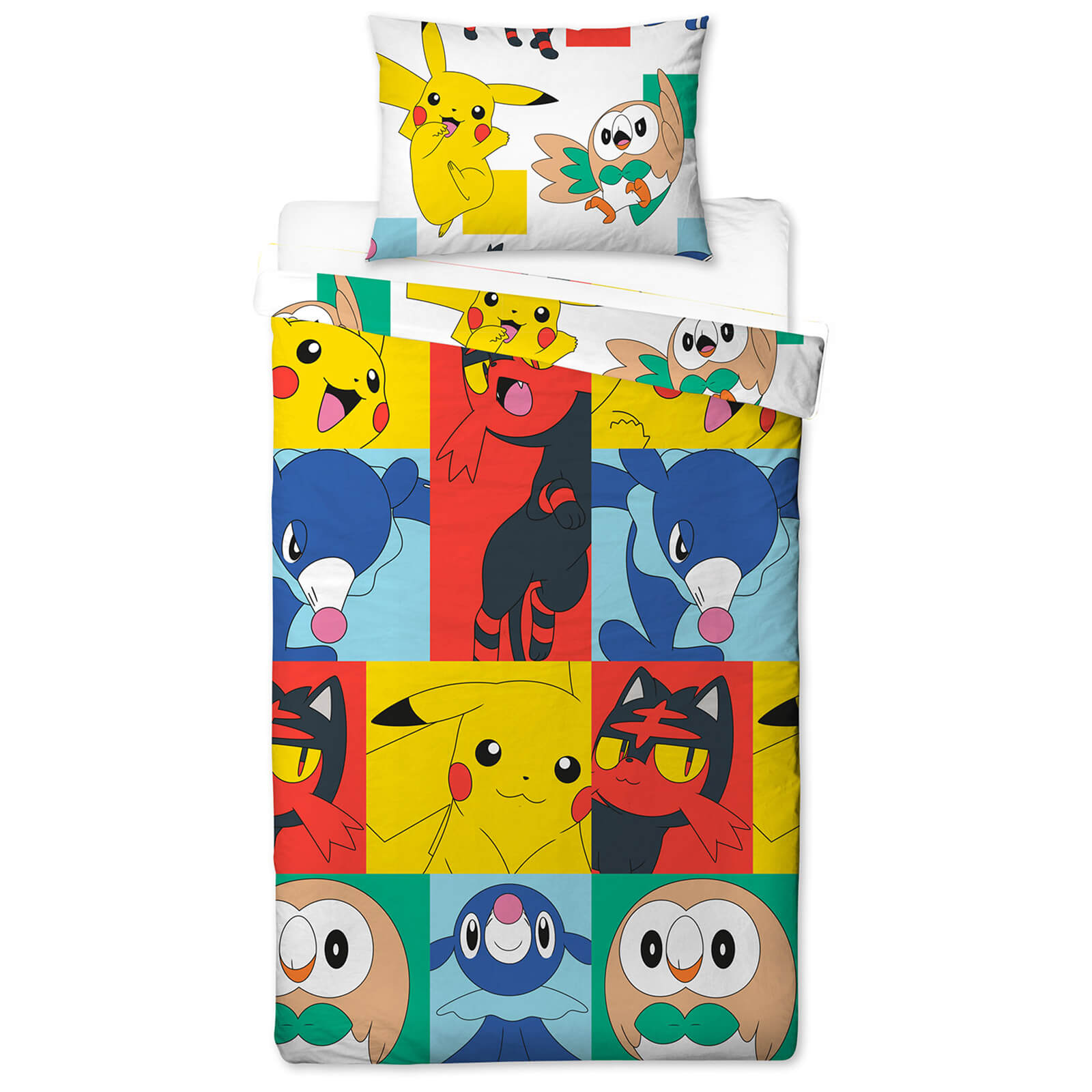 Pokemon Characters Single Rotary Duvet Cover Set Homeware Zavvi Us
