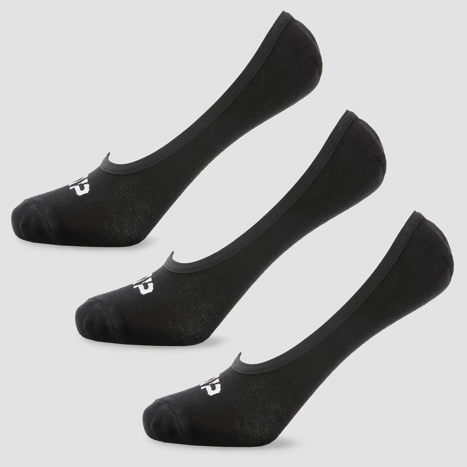 MP Men's Essentials Invisible Socks - สีดำ (3 Pack) - UK 6-8